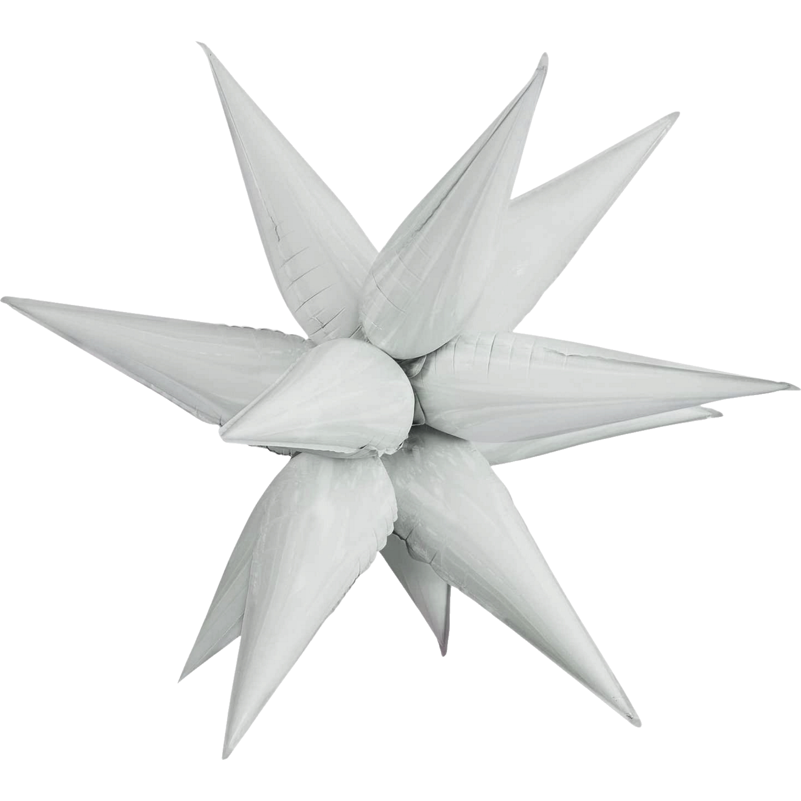 White Starburst Foil Balloon 70cm