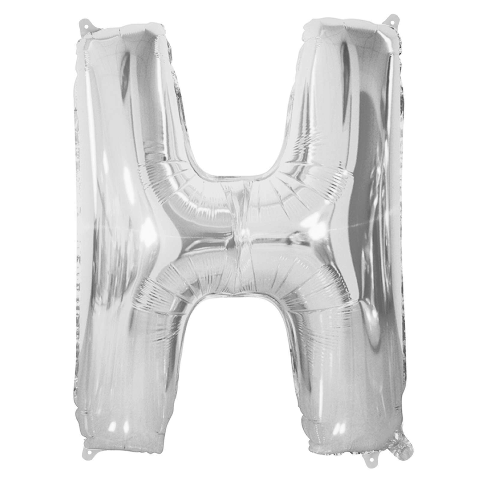 Silver Foil H Balloon 86cm