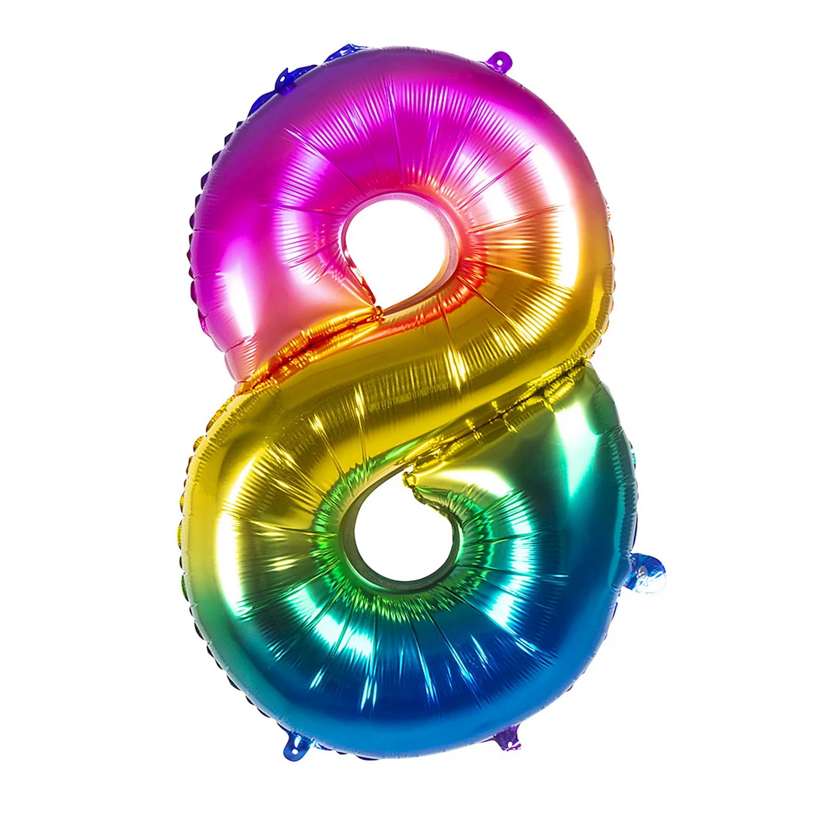 Rainbow Number 8 Balloon 86cm