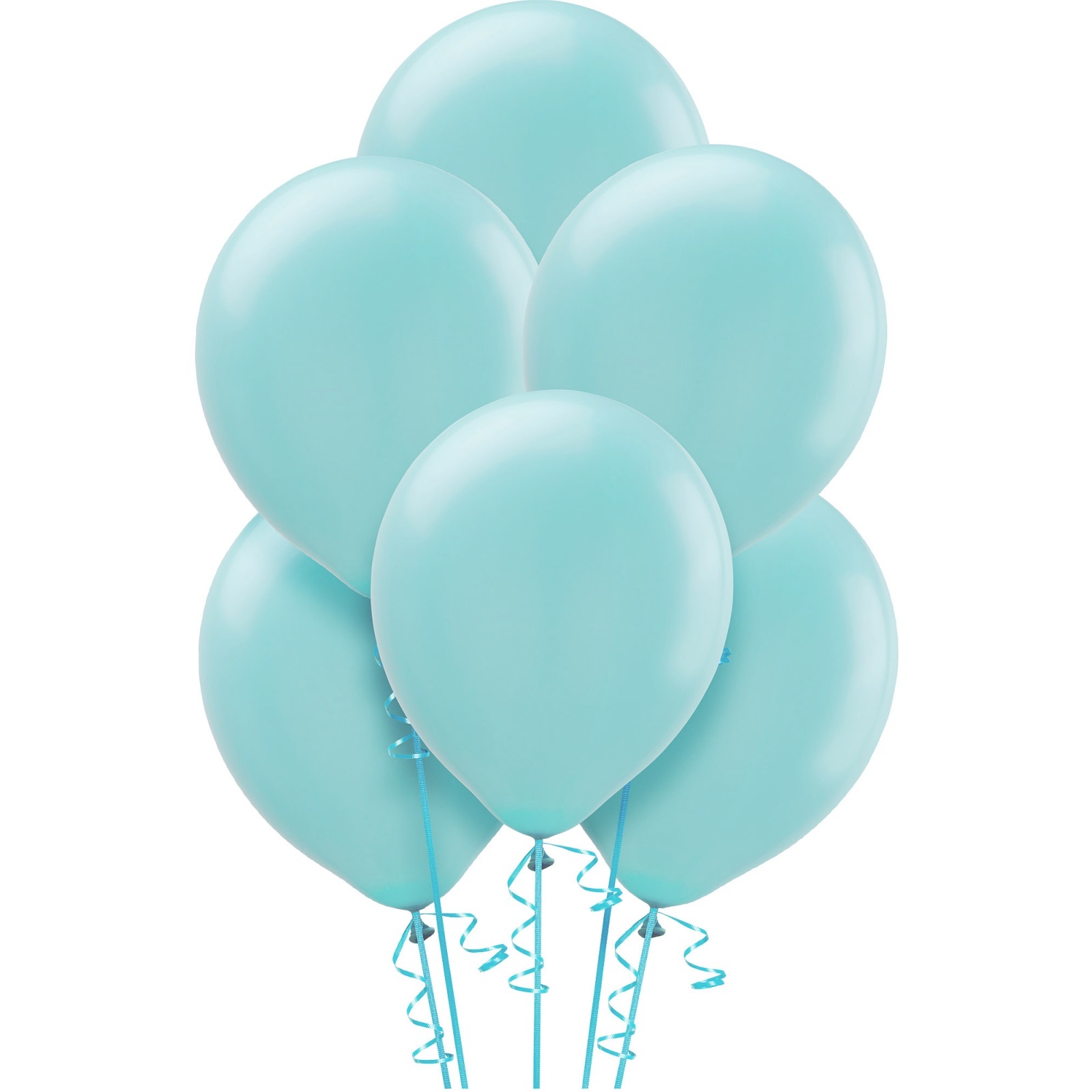Caribbean Blue Balloons 30cm Round (Pack of 15)