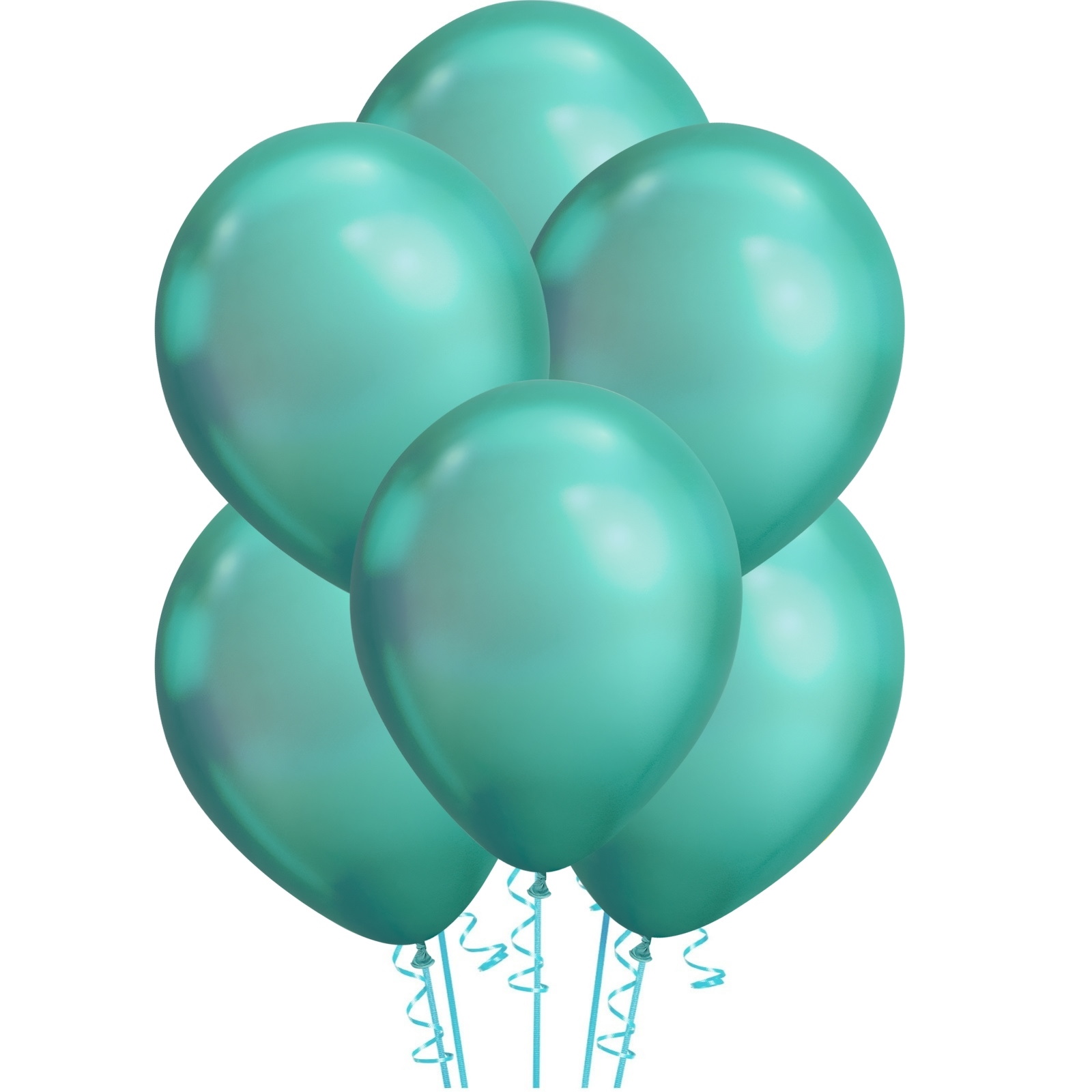 Qualatex Chrome Green Balloons 30cm Round (Pack of 25)