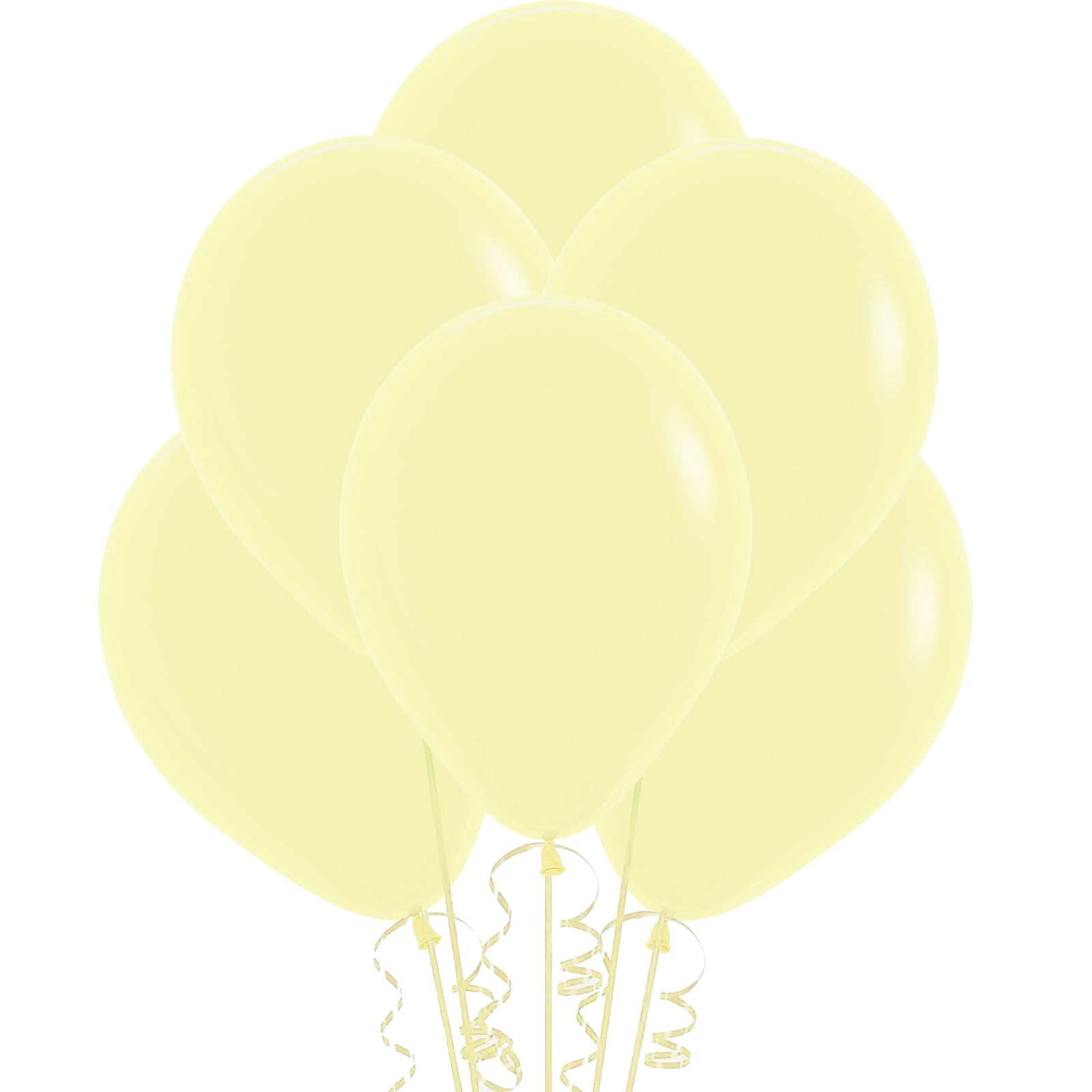Pastel Macaron Yellow Latex Round Balloons 30cm (Pack of 25) 