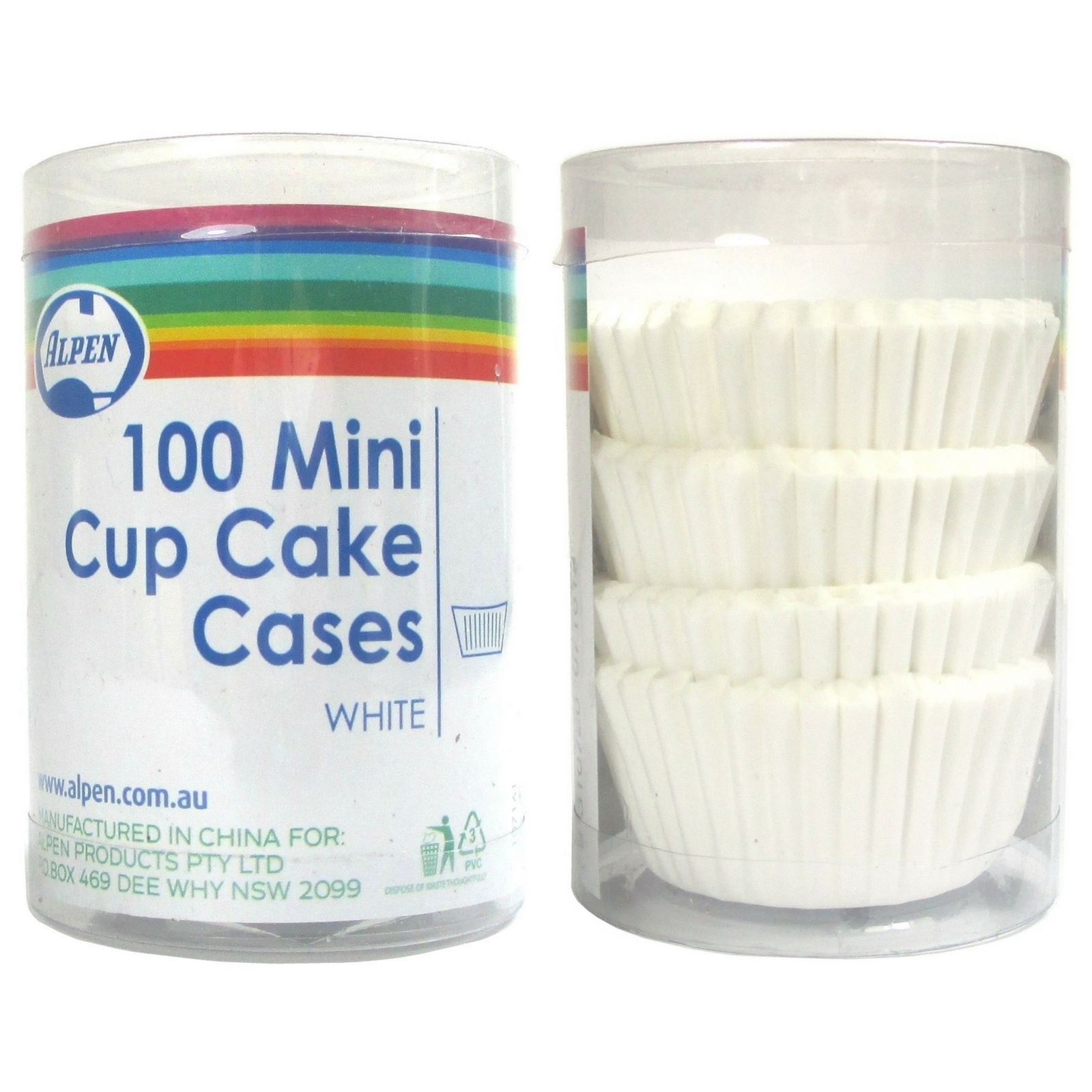 Mini White Cupcake Baking Cups (Pack of 100)