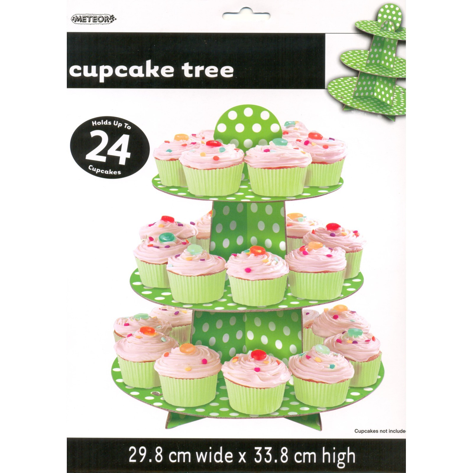 Lime Green Polkadot Cupcake Stand Lime Green Coloured Party Supplies Coloured Party Supplies