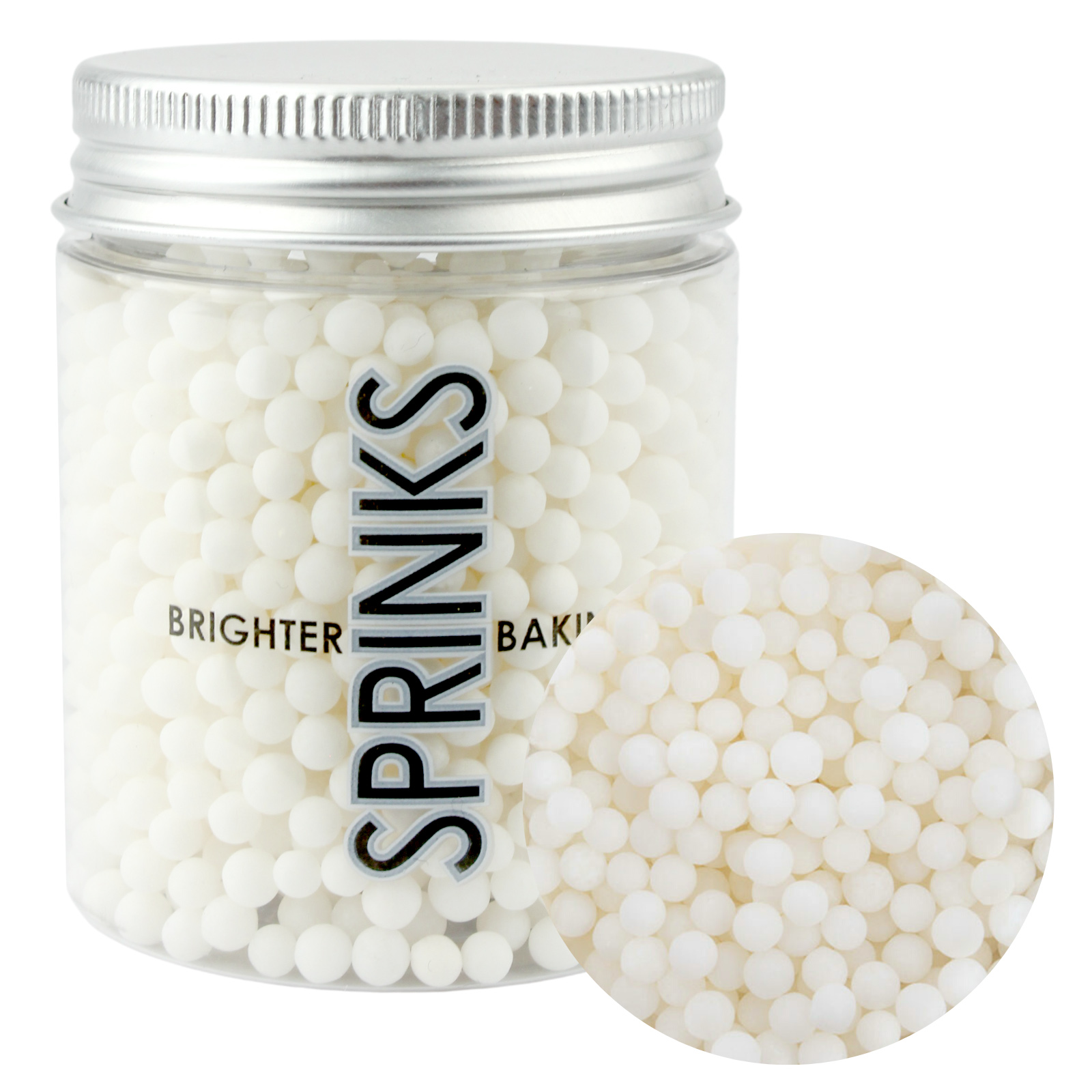Sprinks Matte White Cachous 4mm (65g) 