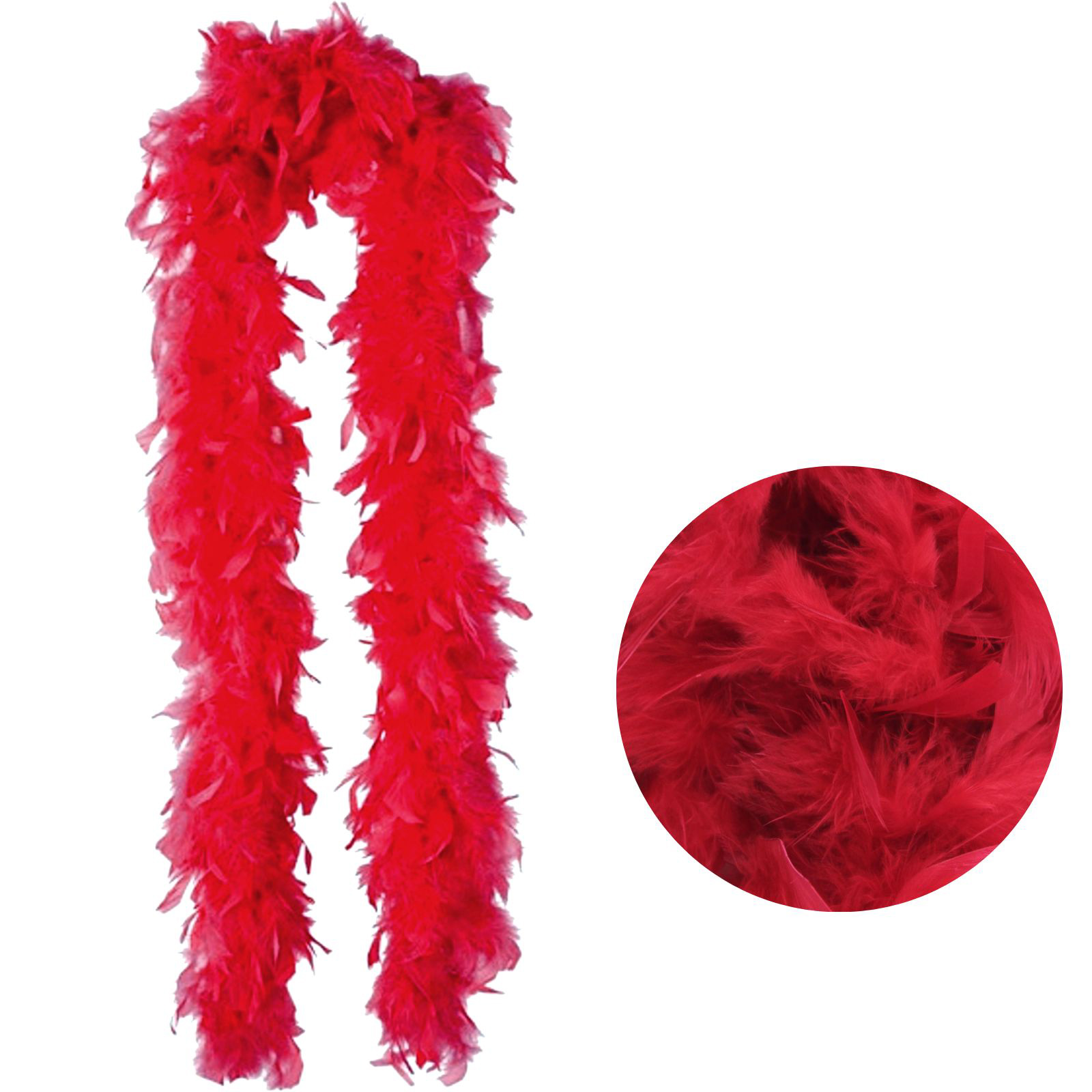 Red Feather Boa