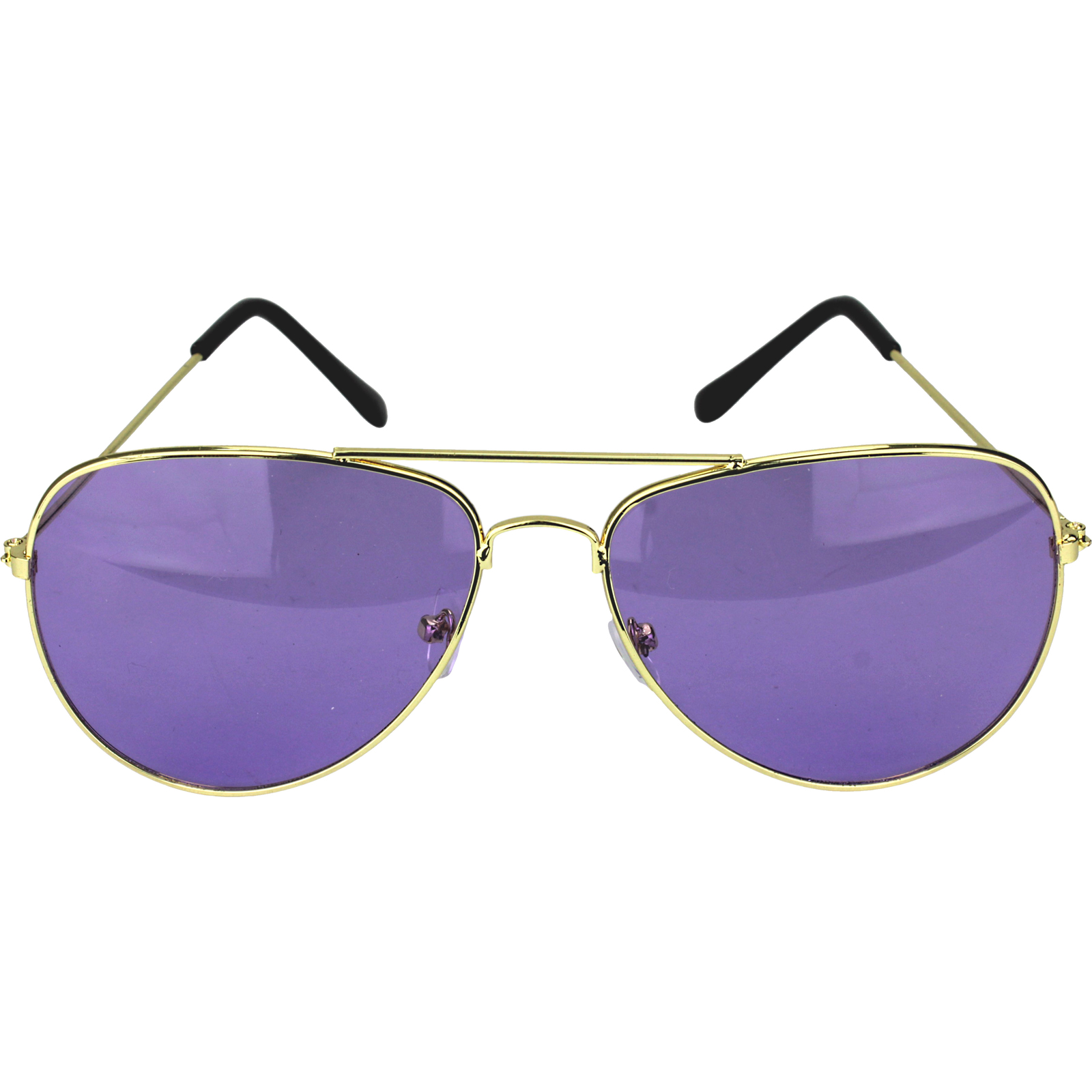 Purple Lens Aviator Glasses 