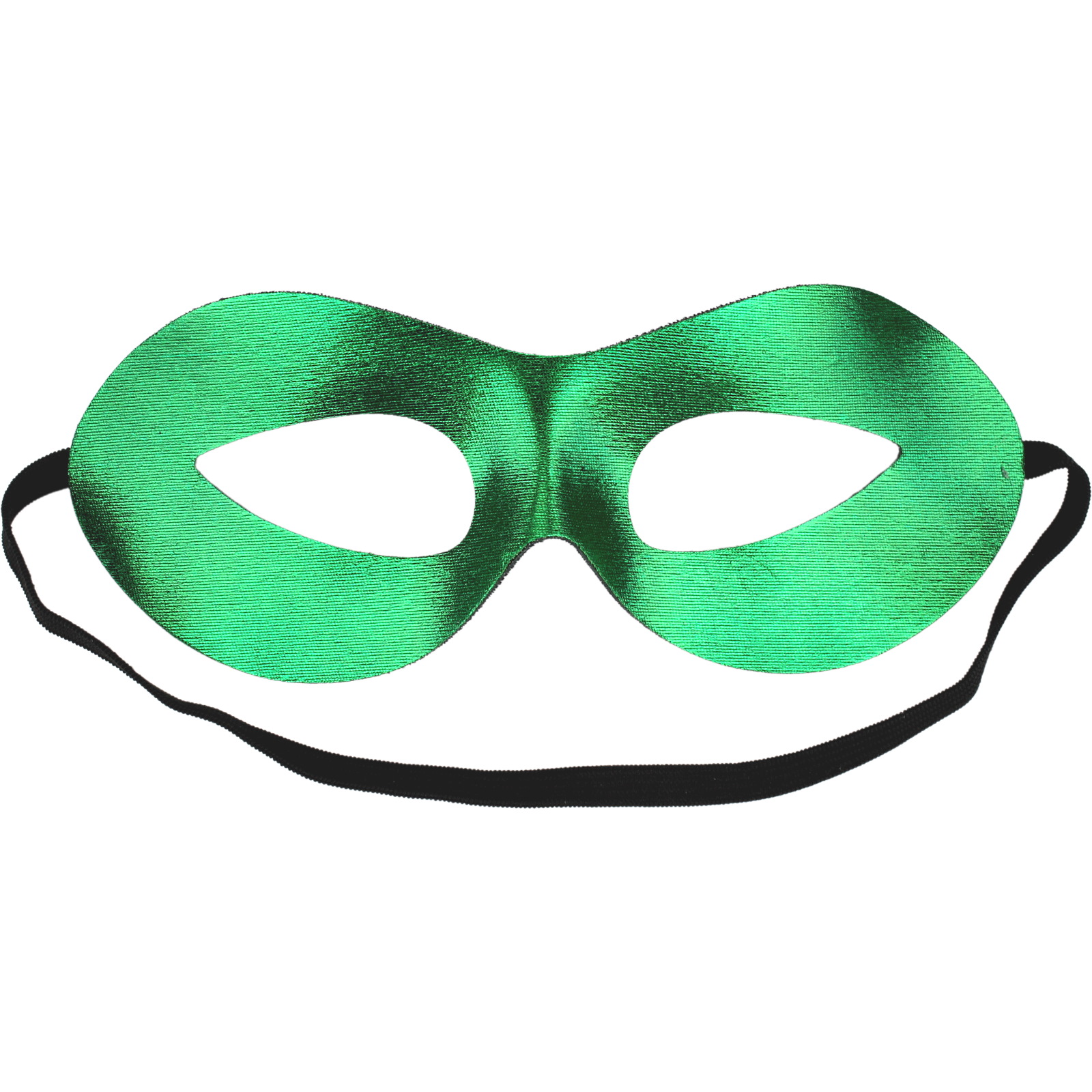 Metallic Green Superhero Mask