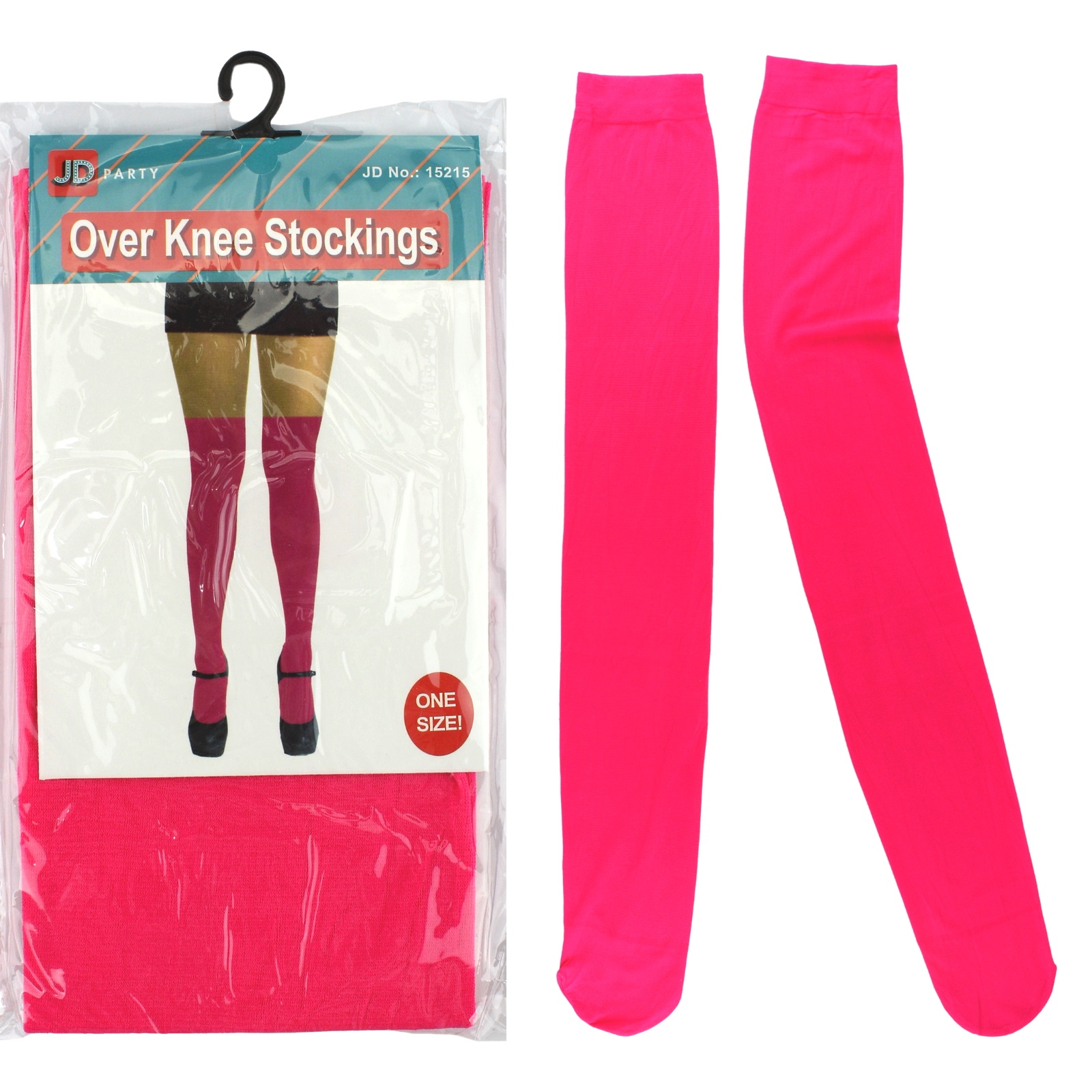 Over The Knee Pink Stockings (1 Pair)
