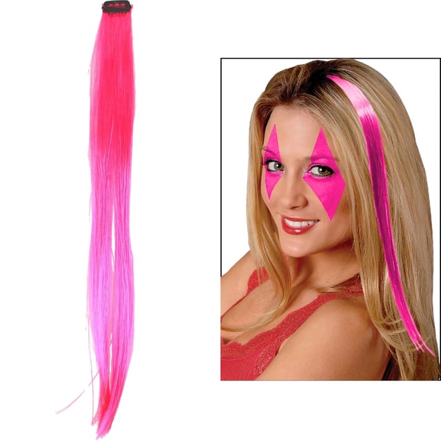 Hair Candy Hair Extensions 60 Neon Pink Clip In Hair Extension