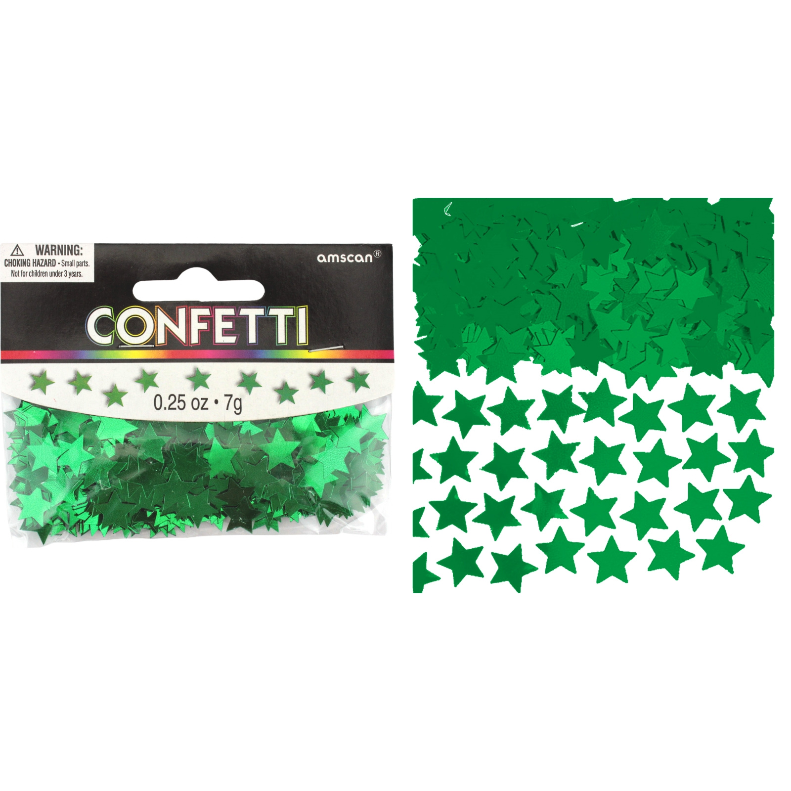Green Star Confetti/Table Scatters 7g
