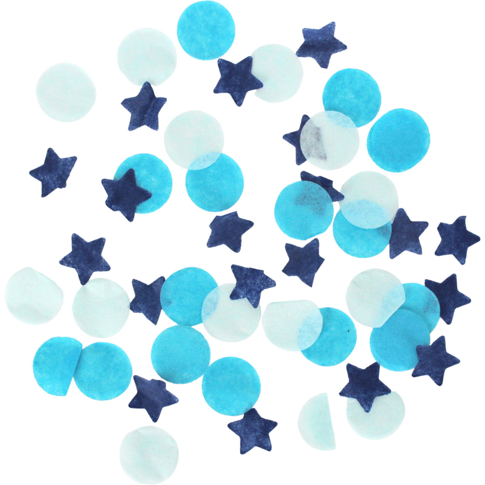 Assorted Blue Tissue Paper Confetti Pack 