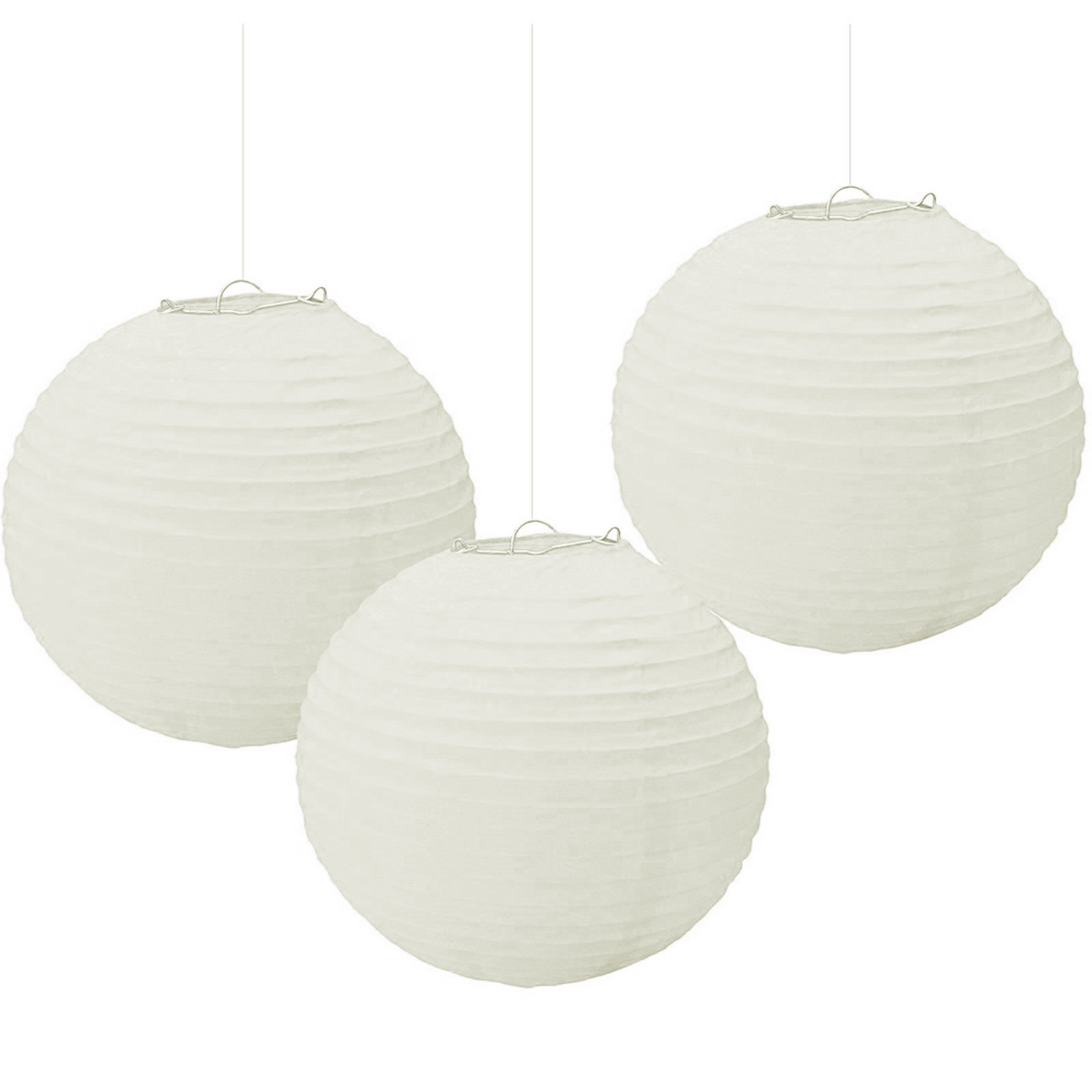 Paper Lanterns White (Pack of 3)