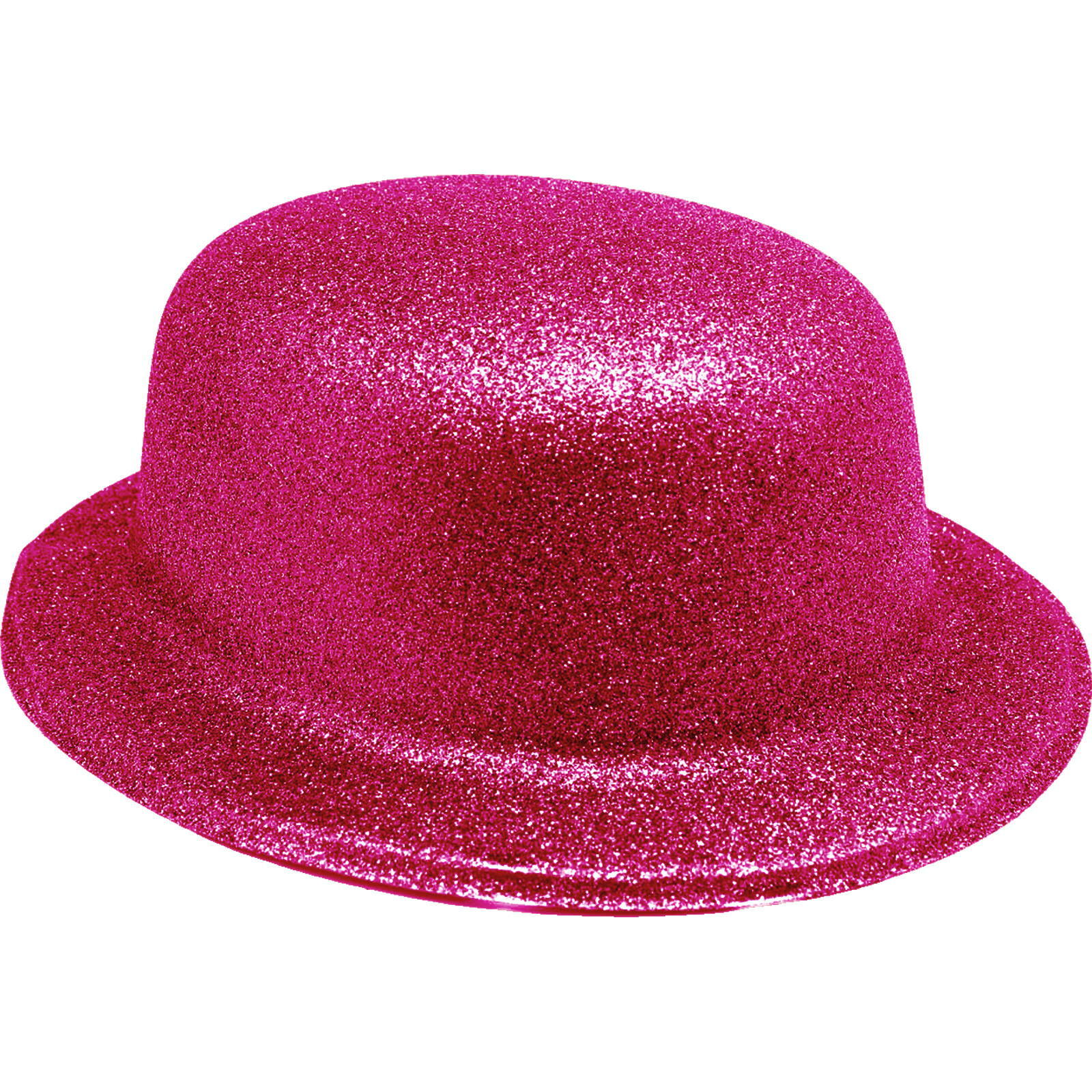 Pink Glitter Bowler Hat