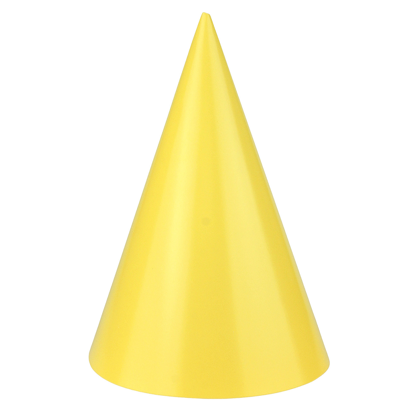 Yellow Coloured Party Hats (Pack of 6)