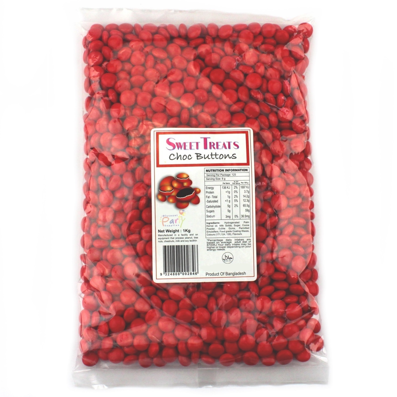 Red Chocolate Buttons (1kg)