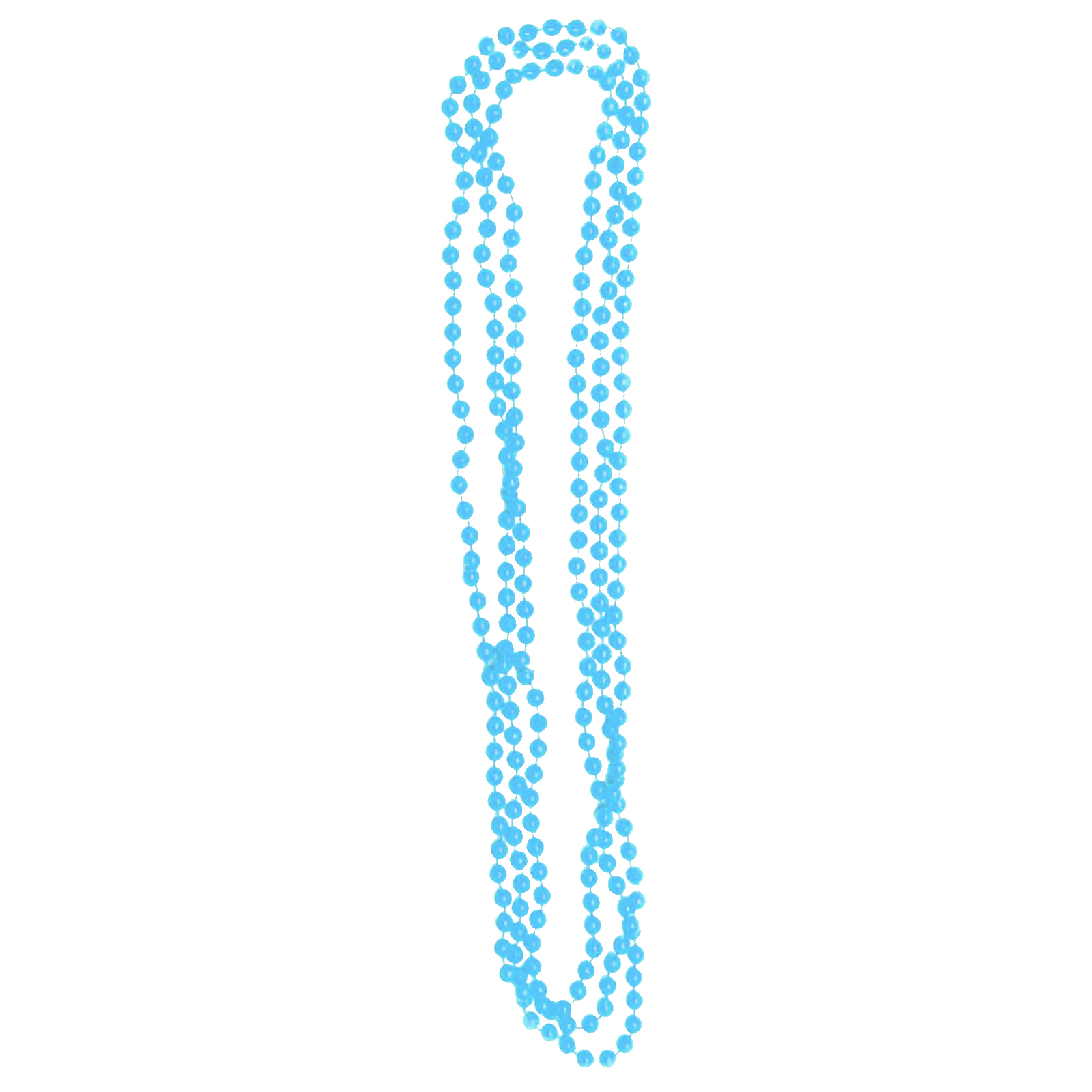 Neon Blue Bead Necklaces (Pack of 3)