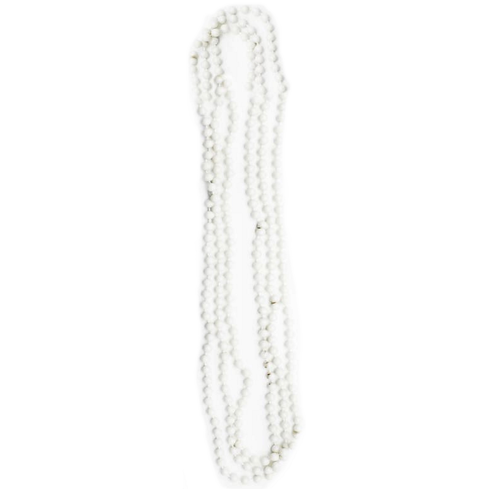 Neon White Bead Necklaces (Pack of 3)