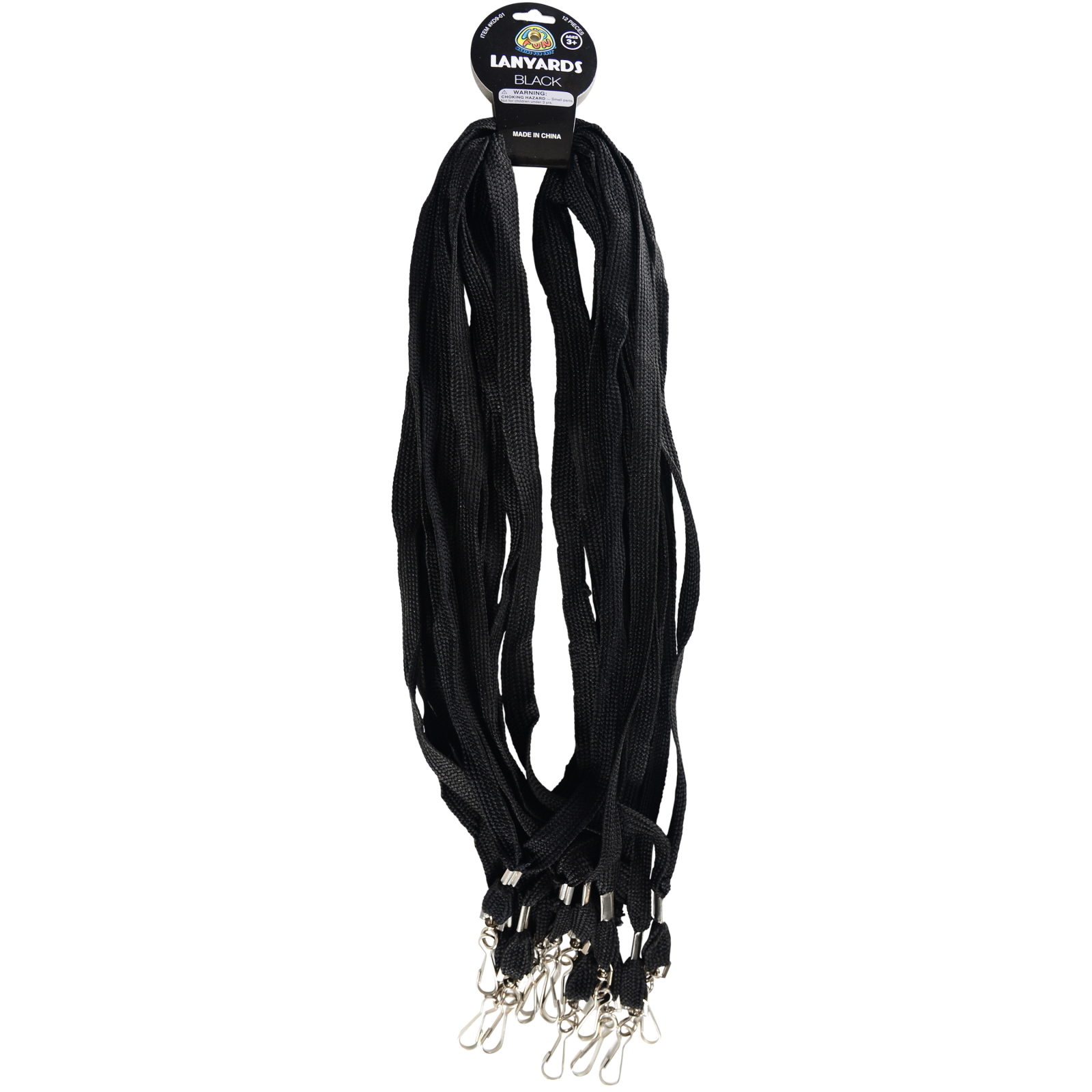 Black Lanyards (Pack of 12)