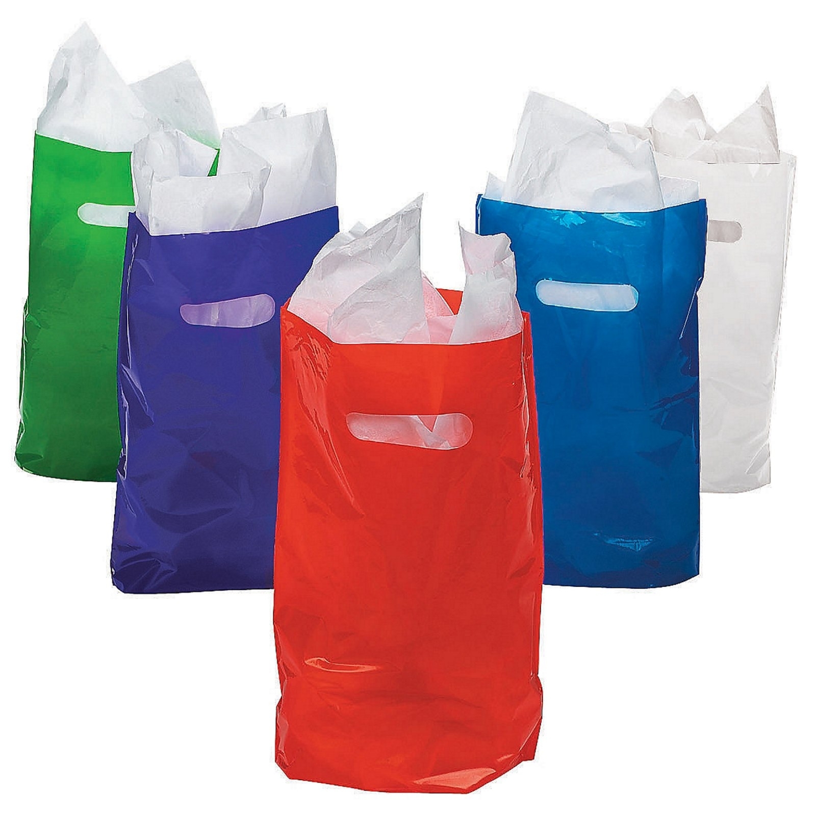 Coloured Plastic Bags Medium (Pack of 50)