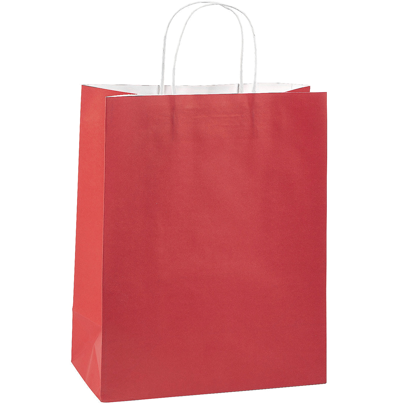 Red Kraft Paper Gift Bags 33cm (Pack of 12) 