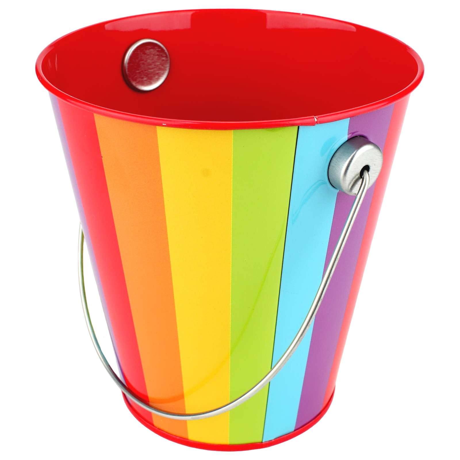 Rainbow Metal Favour Bucket (Small) 11cm