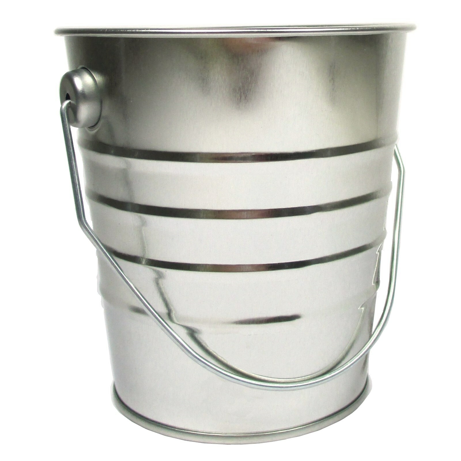 Silver Metal Favour Bucket