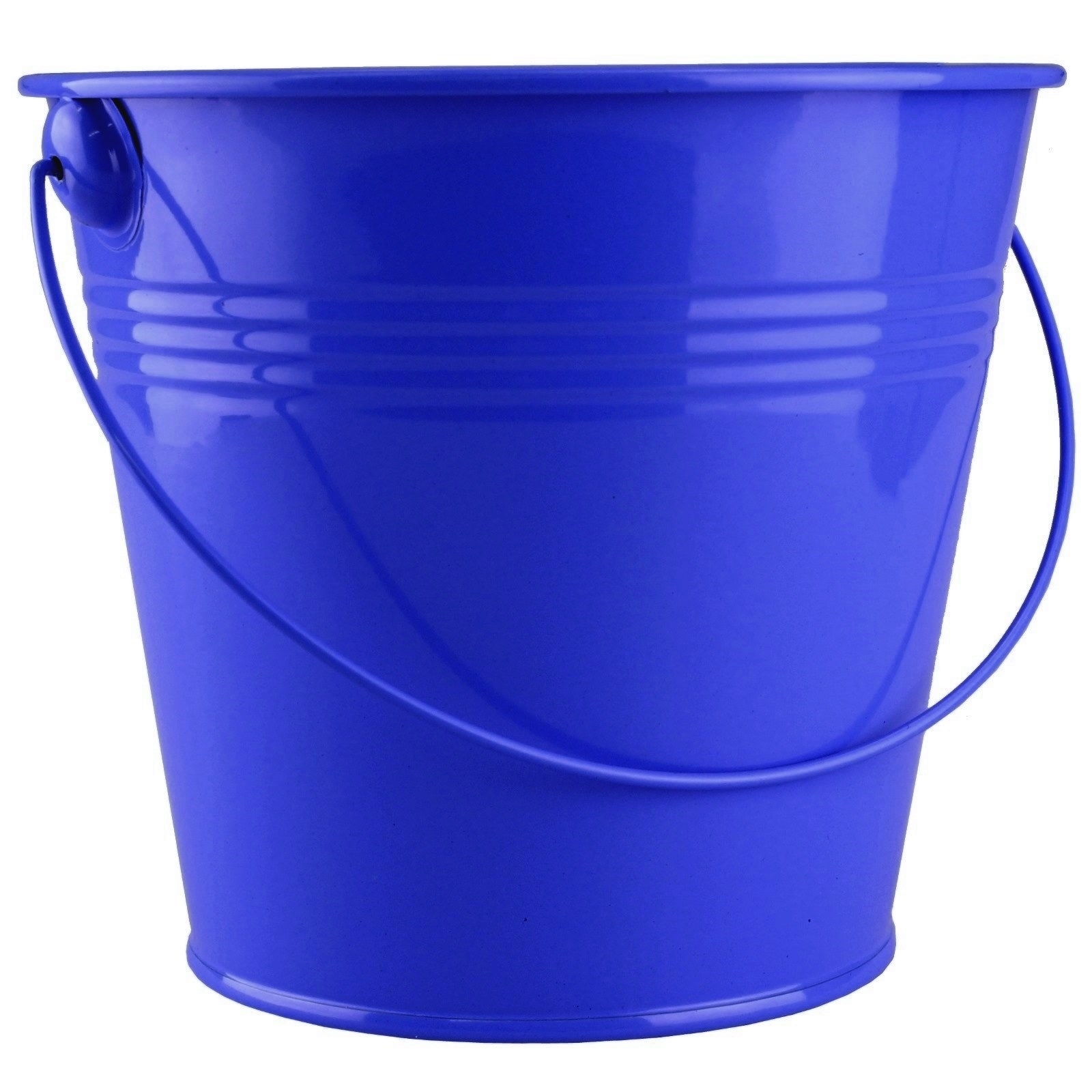 Royal Blue Metal Favour Bucket (Medium)