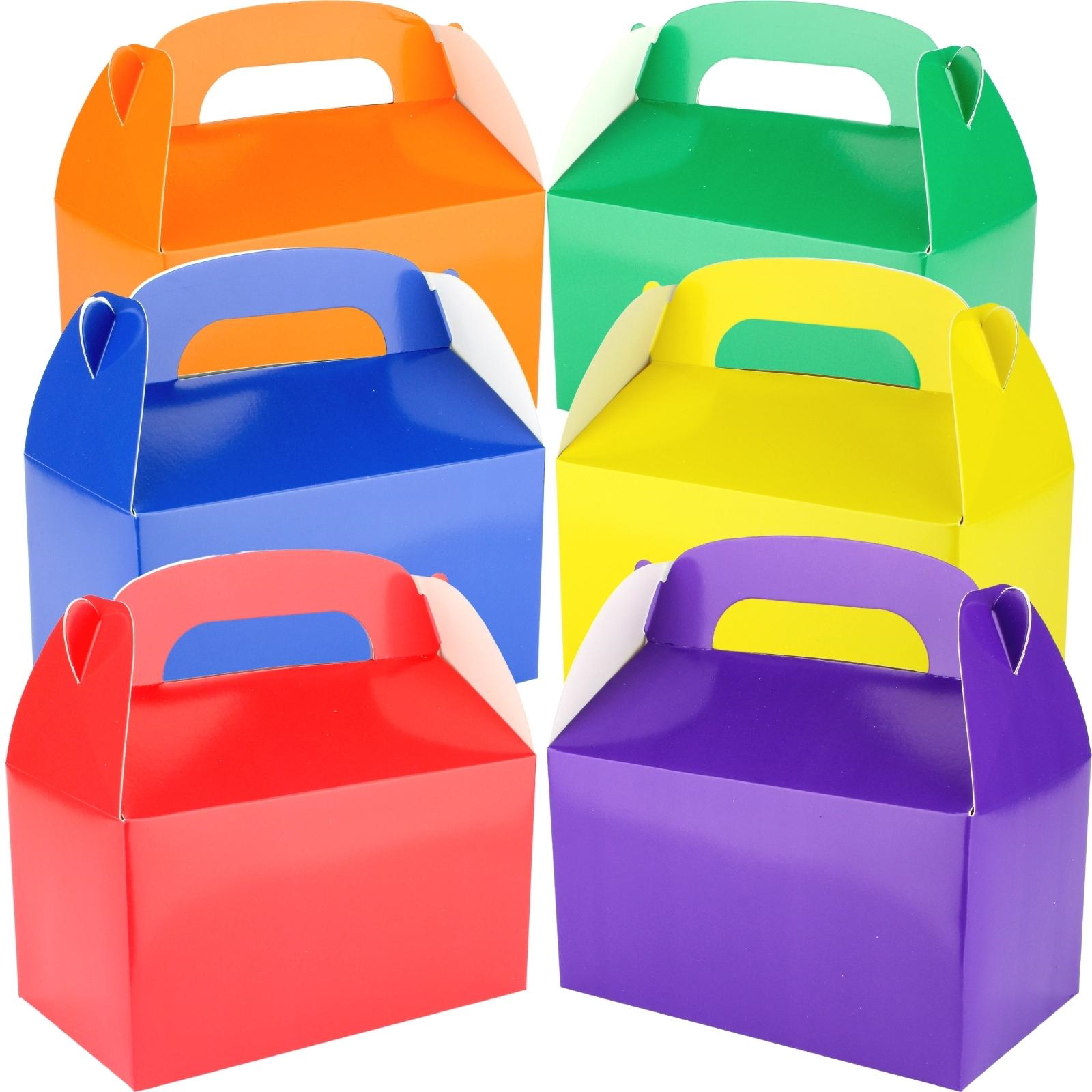 Assorted Coloured Lolly/Treat Boxes (Pack of 6)