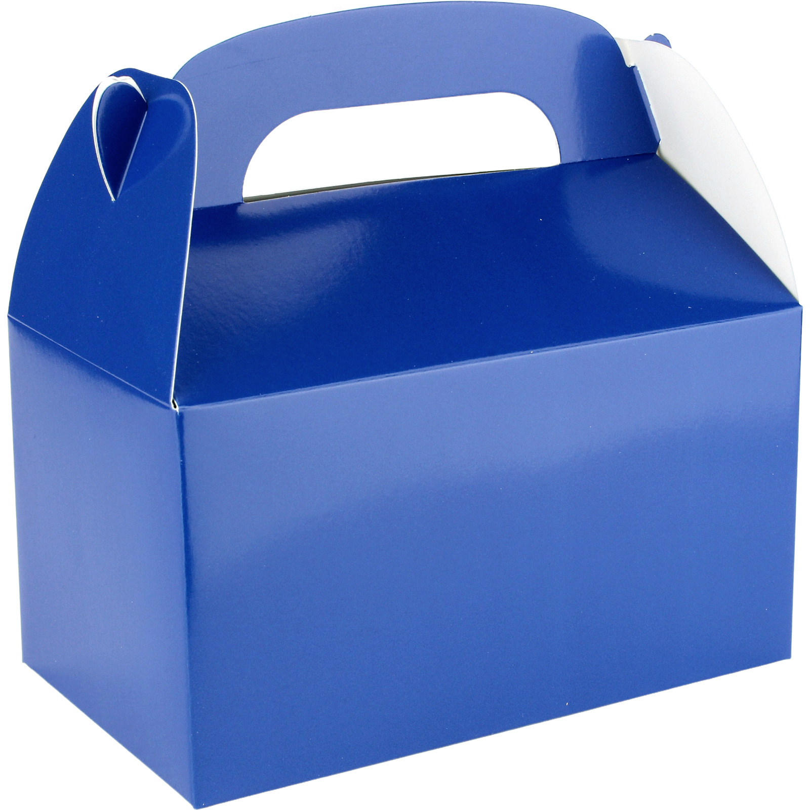Blue Lolly/Treat Boxes with Handle (Pack of 6)