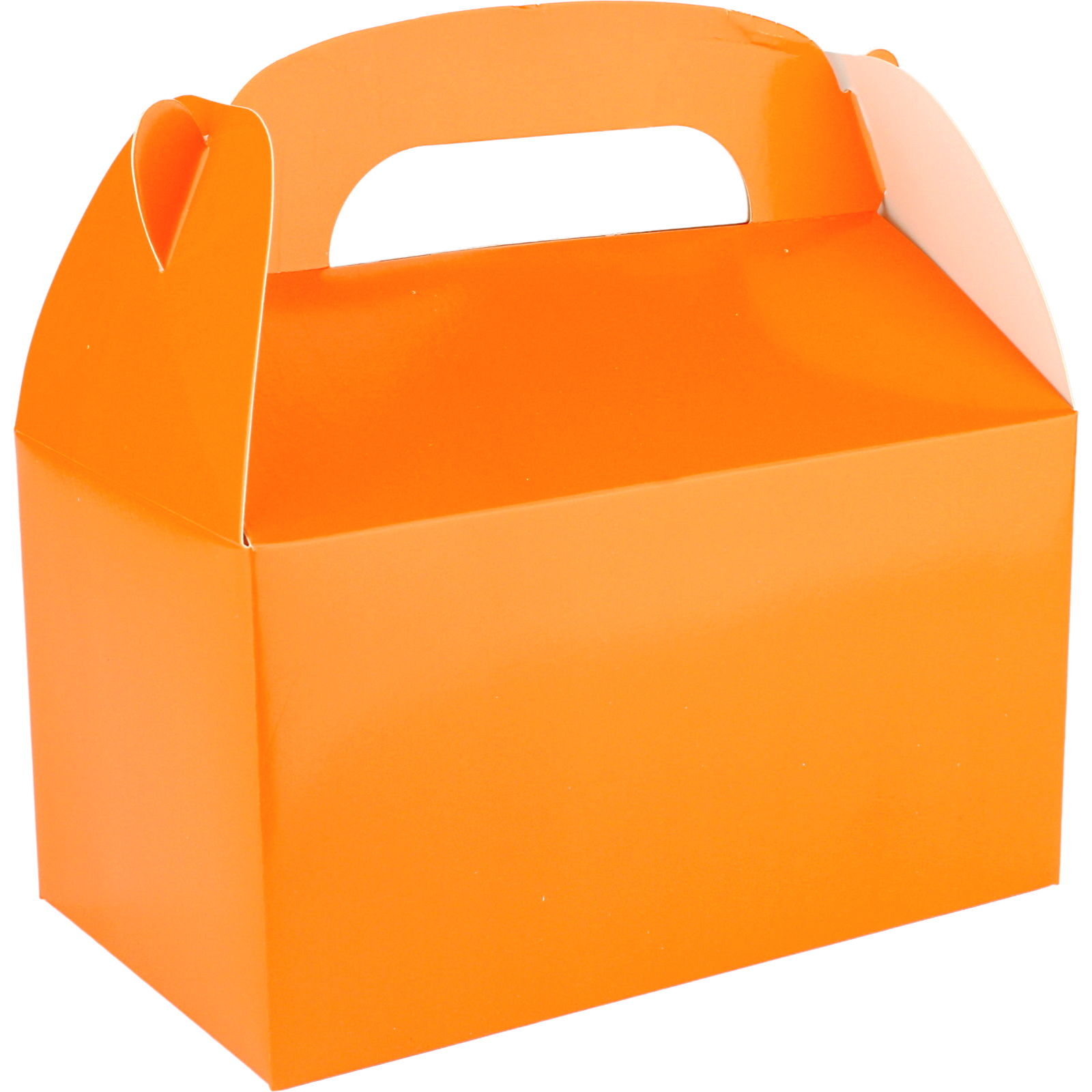 Orange Lolly/Treat Boxes with Handle (Pack of 6)