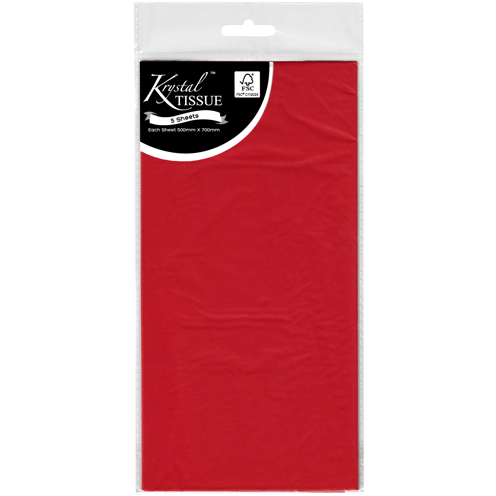 Krystal Red Tissue Paper (5 Sheets)
