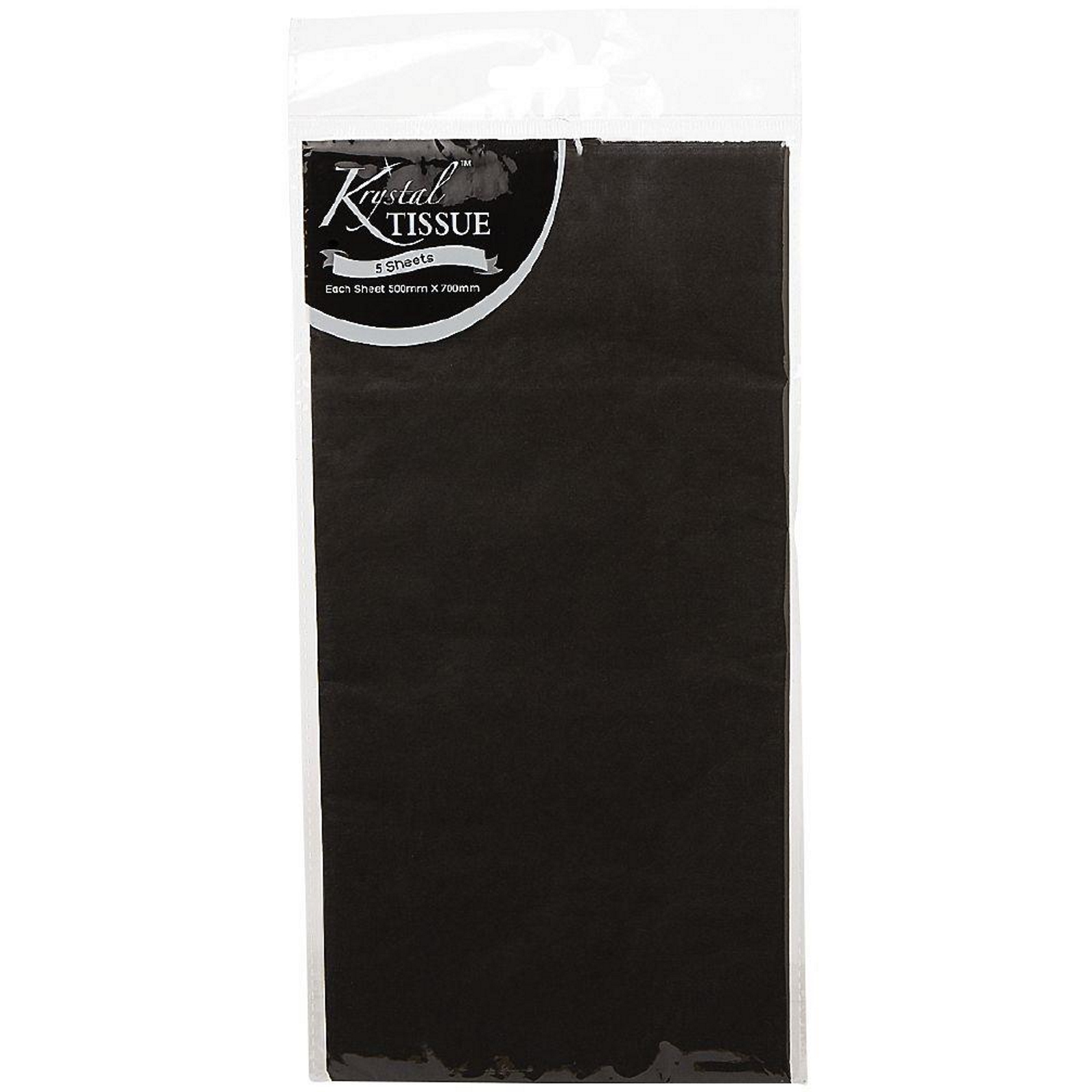 Krystal Black Tissue Paper (5 Sheets)