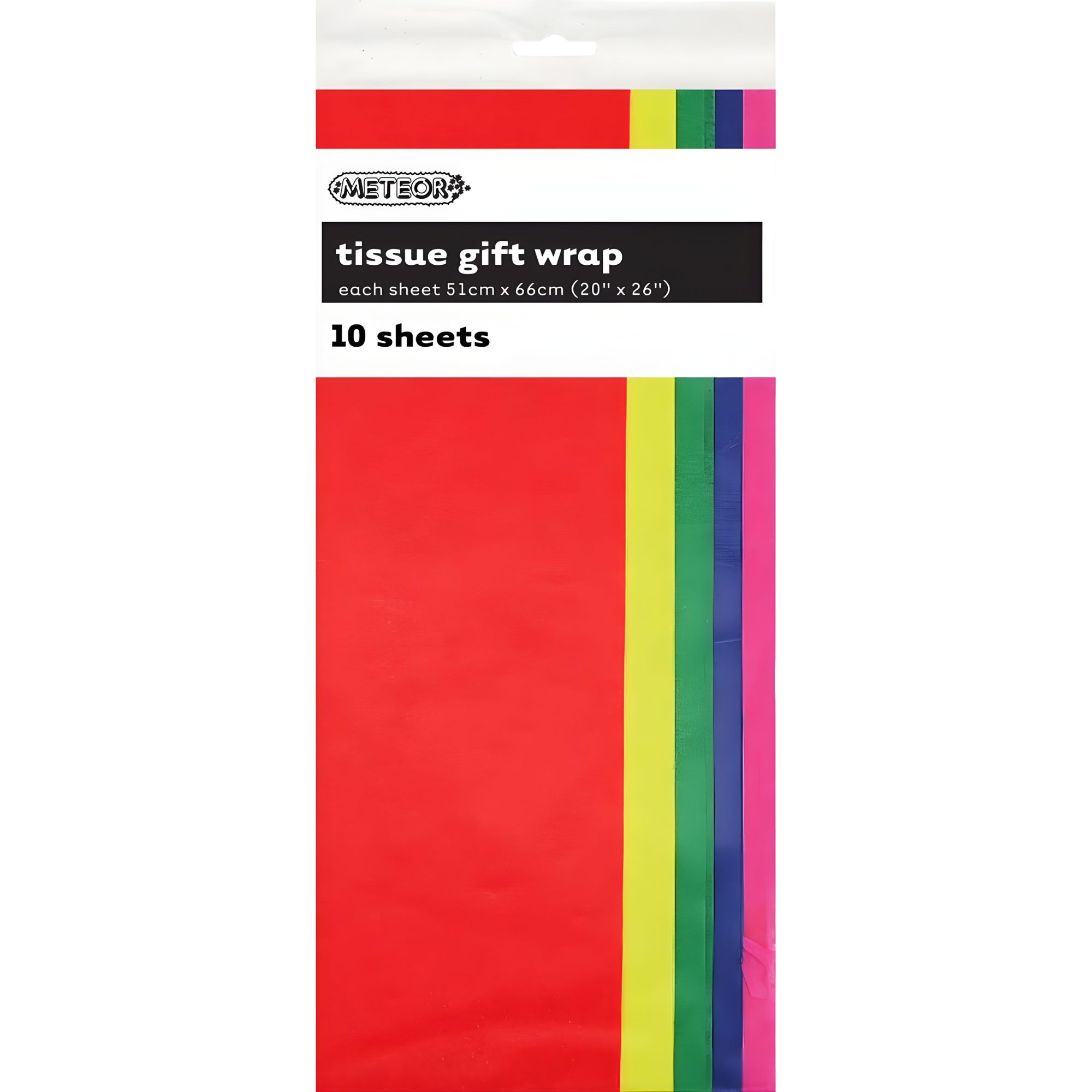 Assorted Coloured Tissue Paper (10 Sheets)