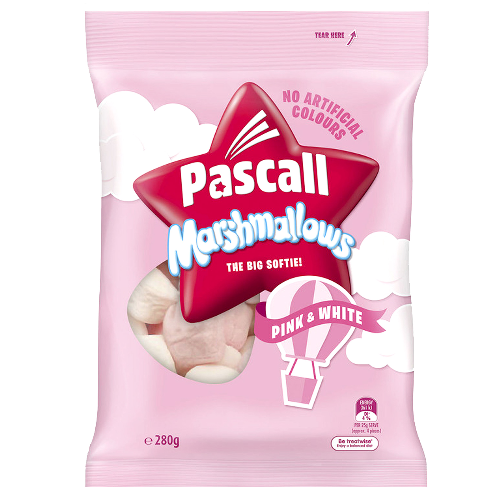Pascall Marshmallows Pink & White (280g)