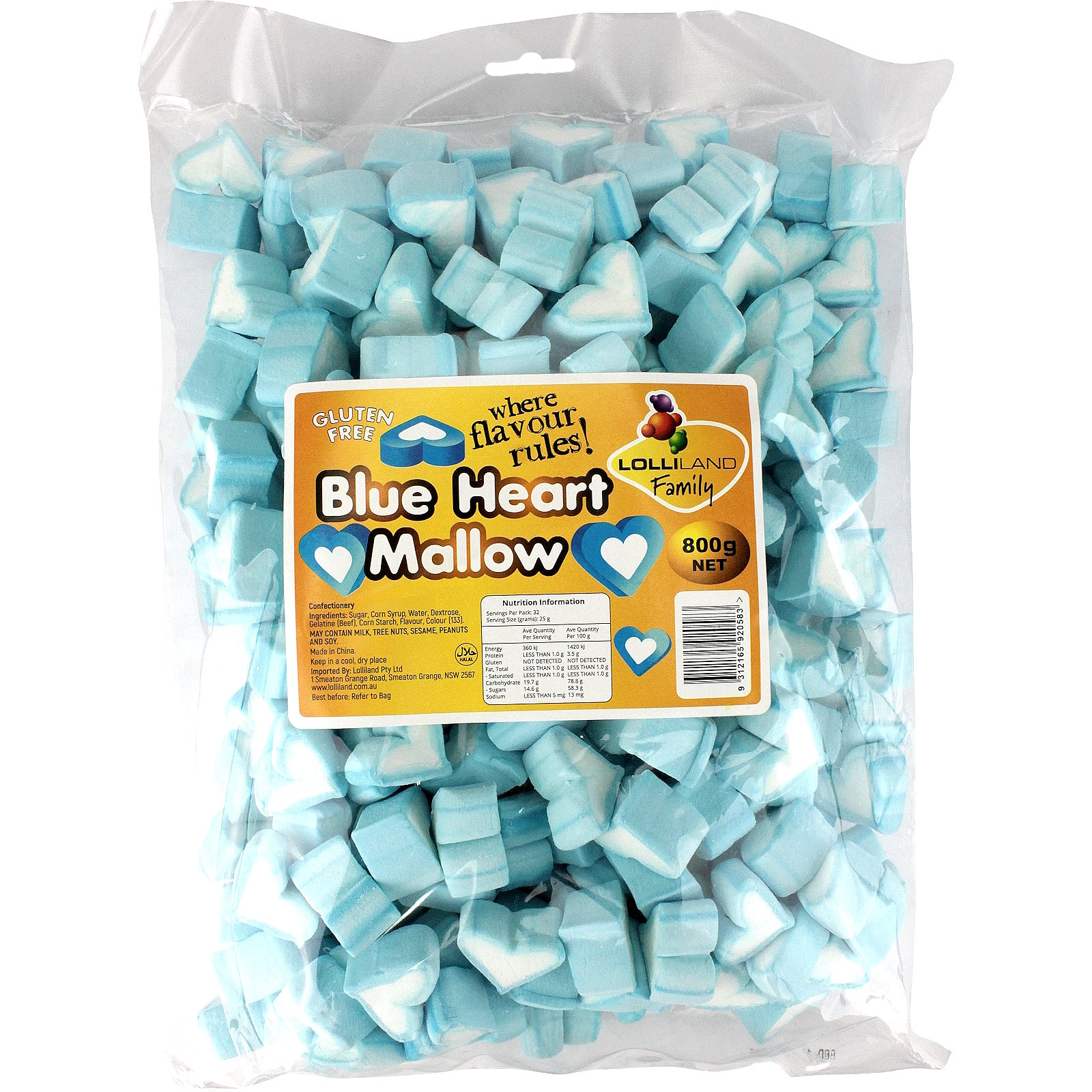 Blue Heart Mallow (800g Bag) 