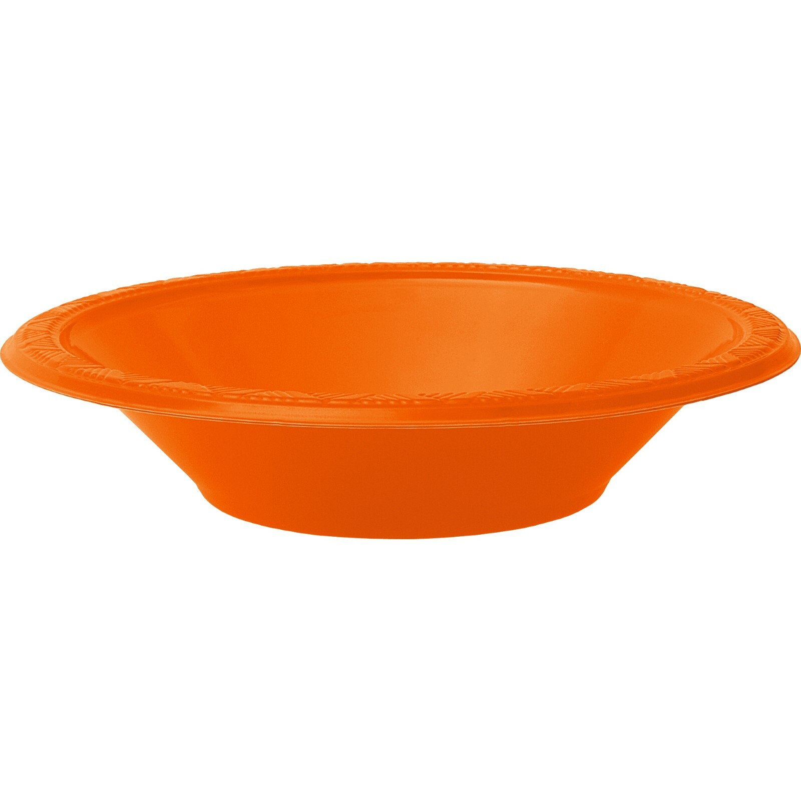 Orange Plastic Bowls (Pack of 8)