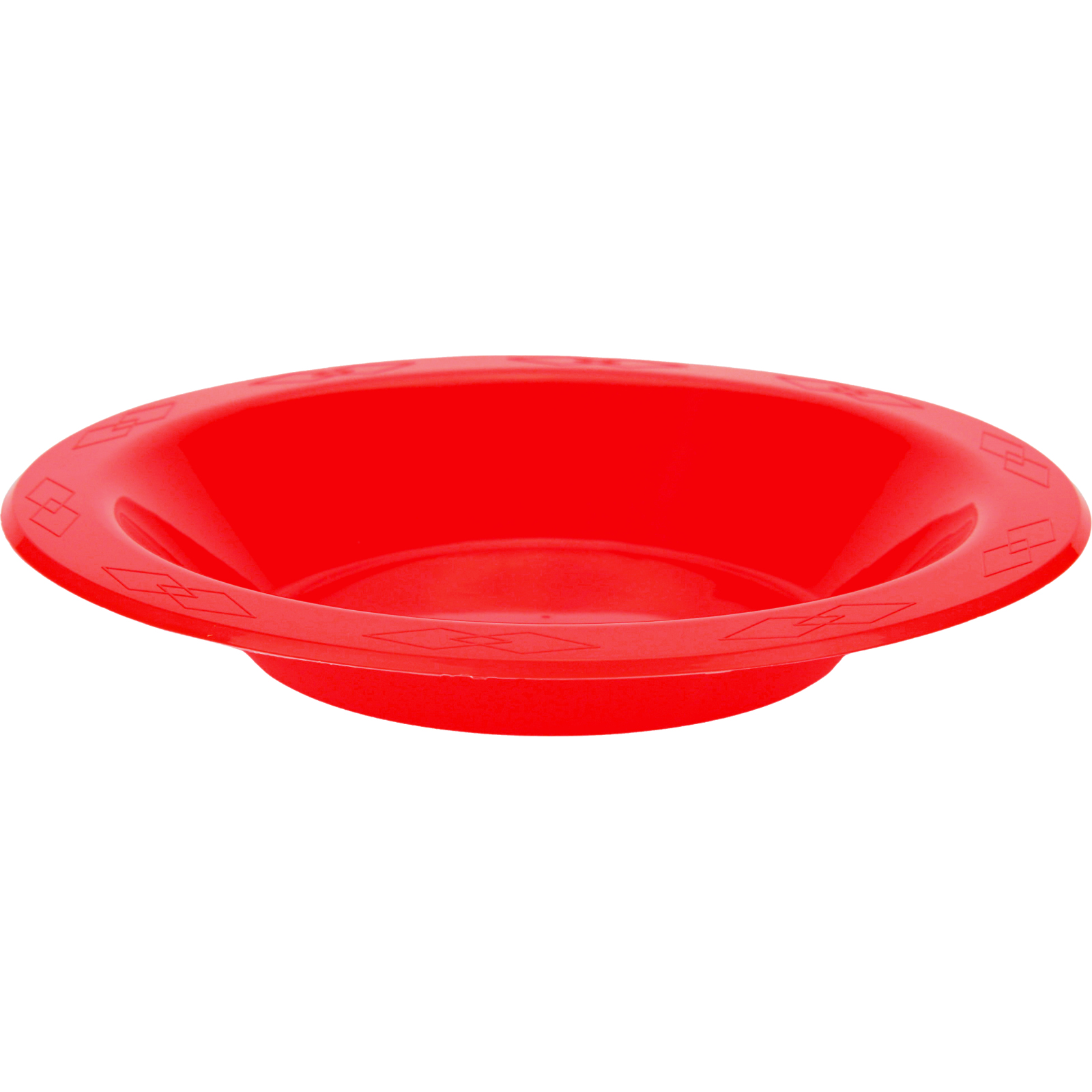 Red 18cm Plastic Reusable Bowls (Pack of 20)
