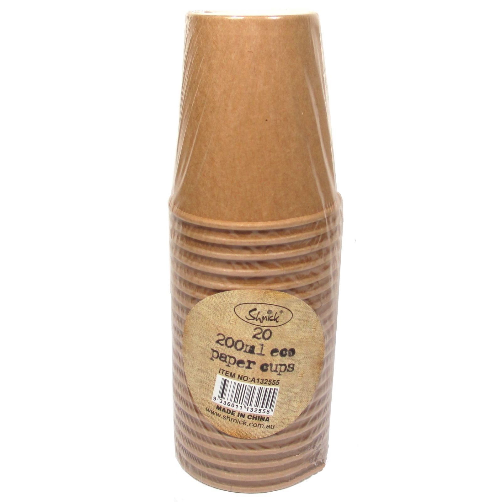 Brown Kraft Paper Cups (Pack of 20) - Discount Party Supplies