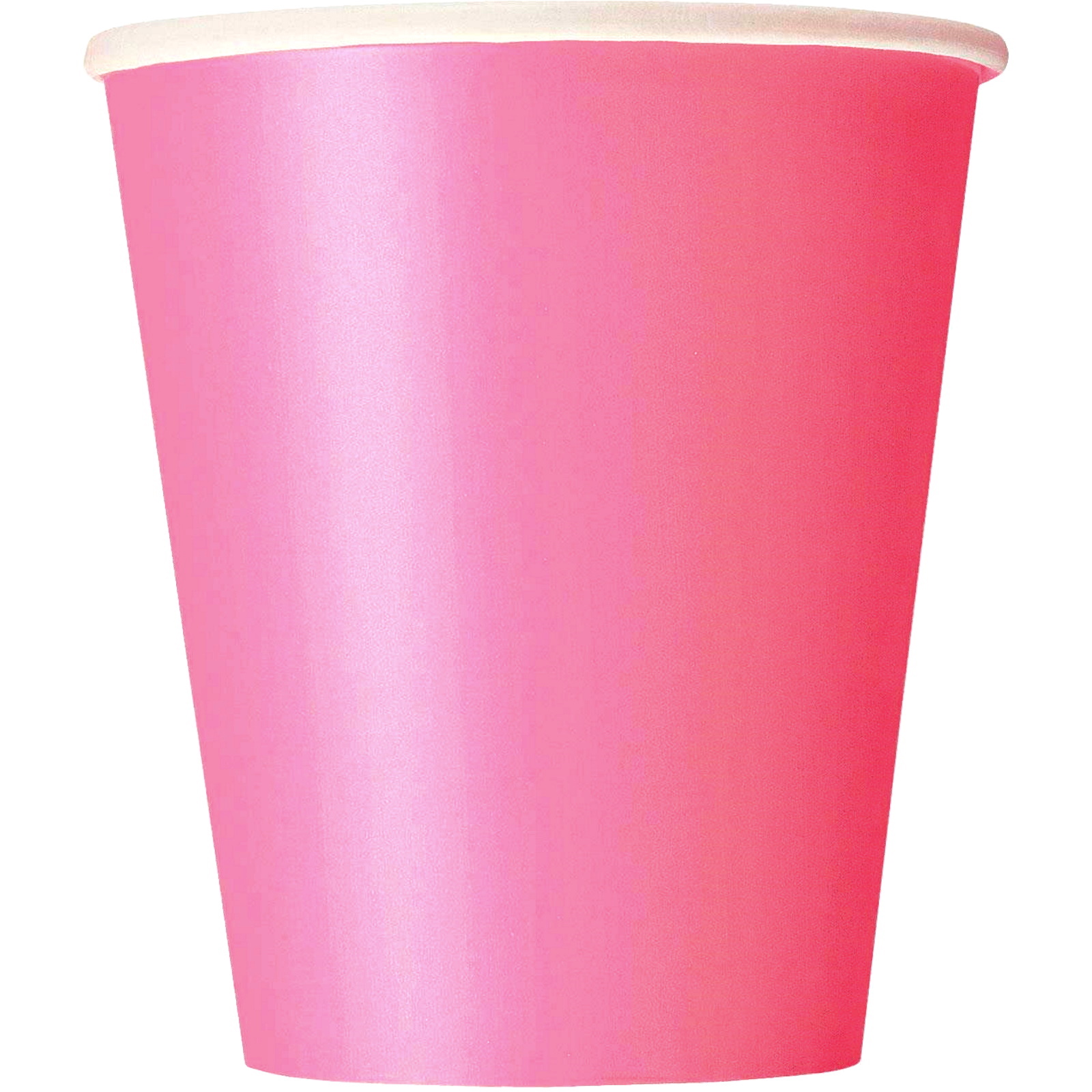 Hot Pink Paper Cups (Pack of 8)