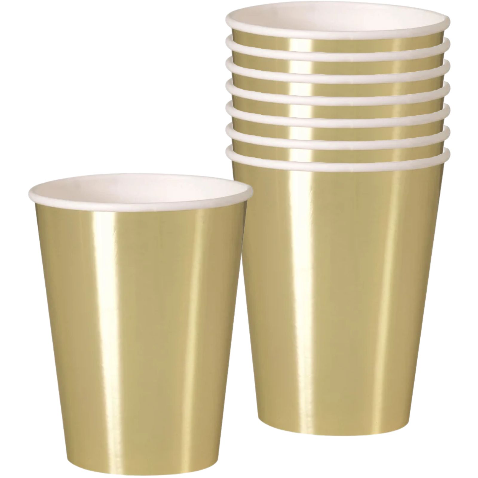 Gold Foil Paper Cups (Pack of 8)