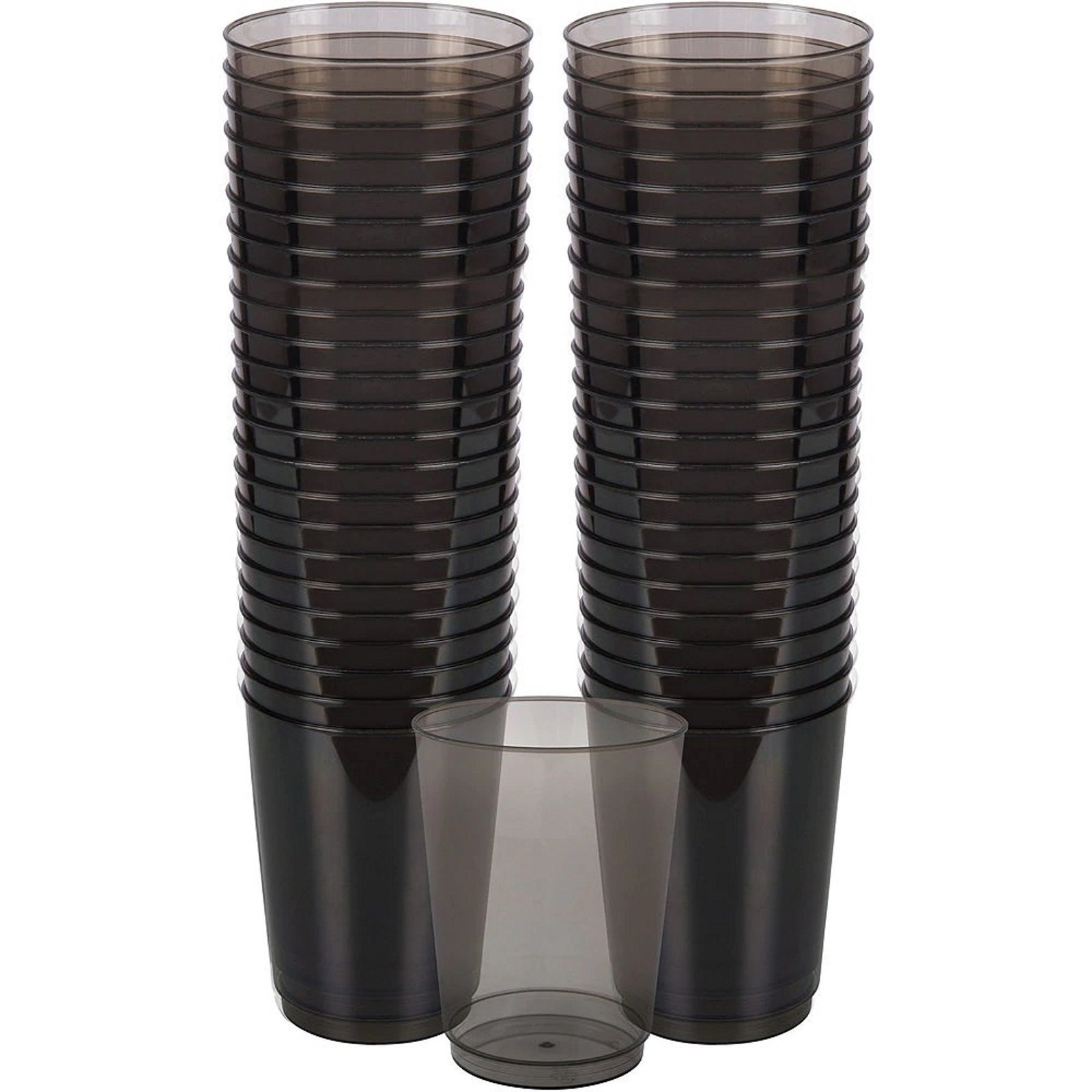 Black Plastic Cups (Pack of 72)