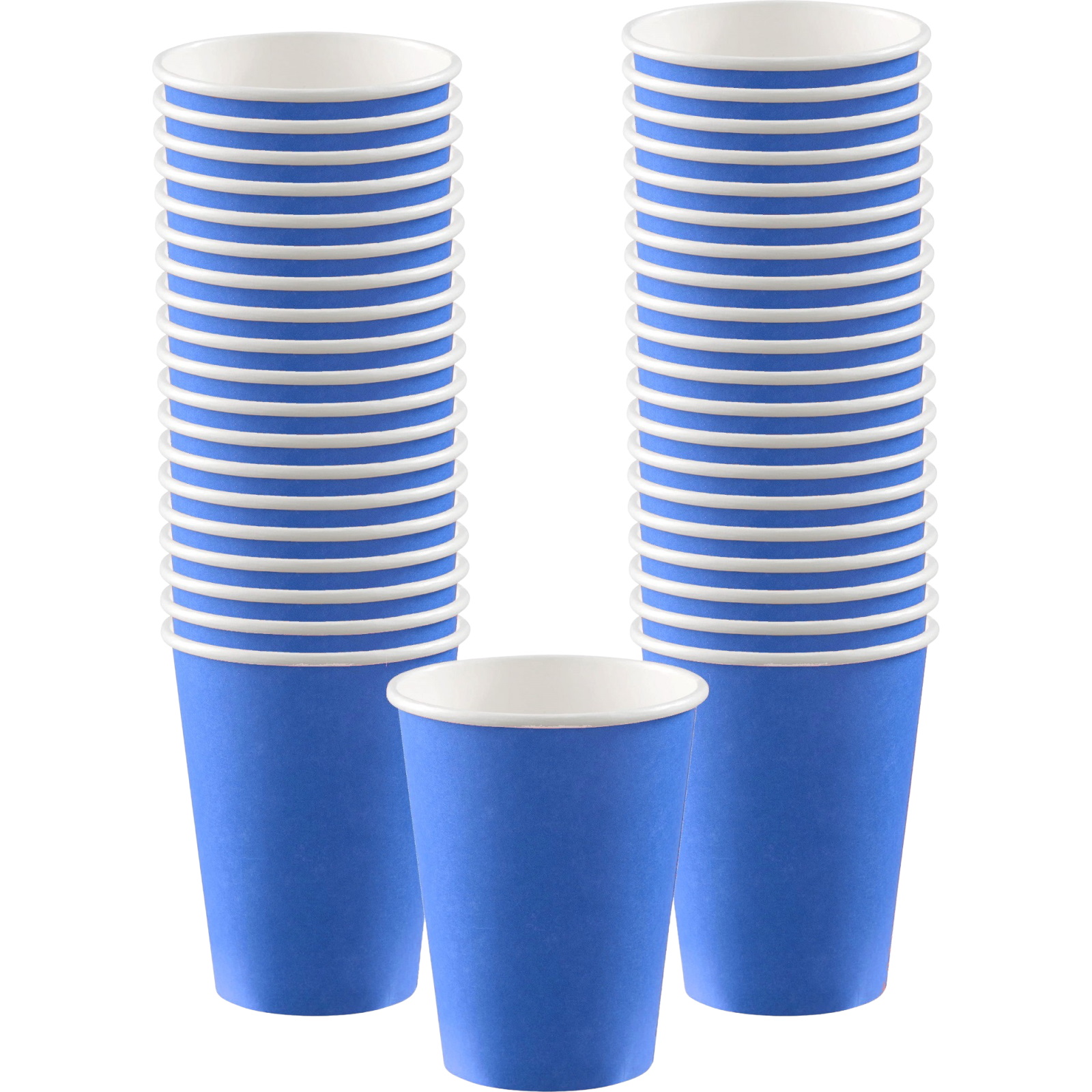 Bright Royal Blue Paper Coffee/Drink Cups 354ml (Value Pack of 40)