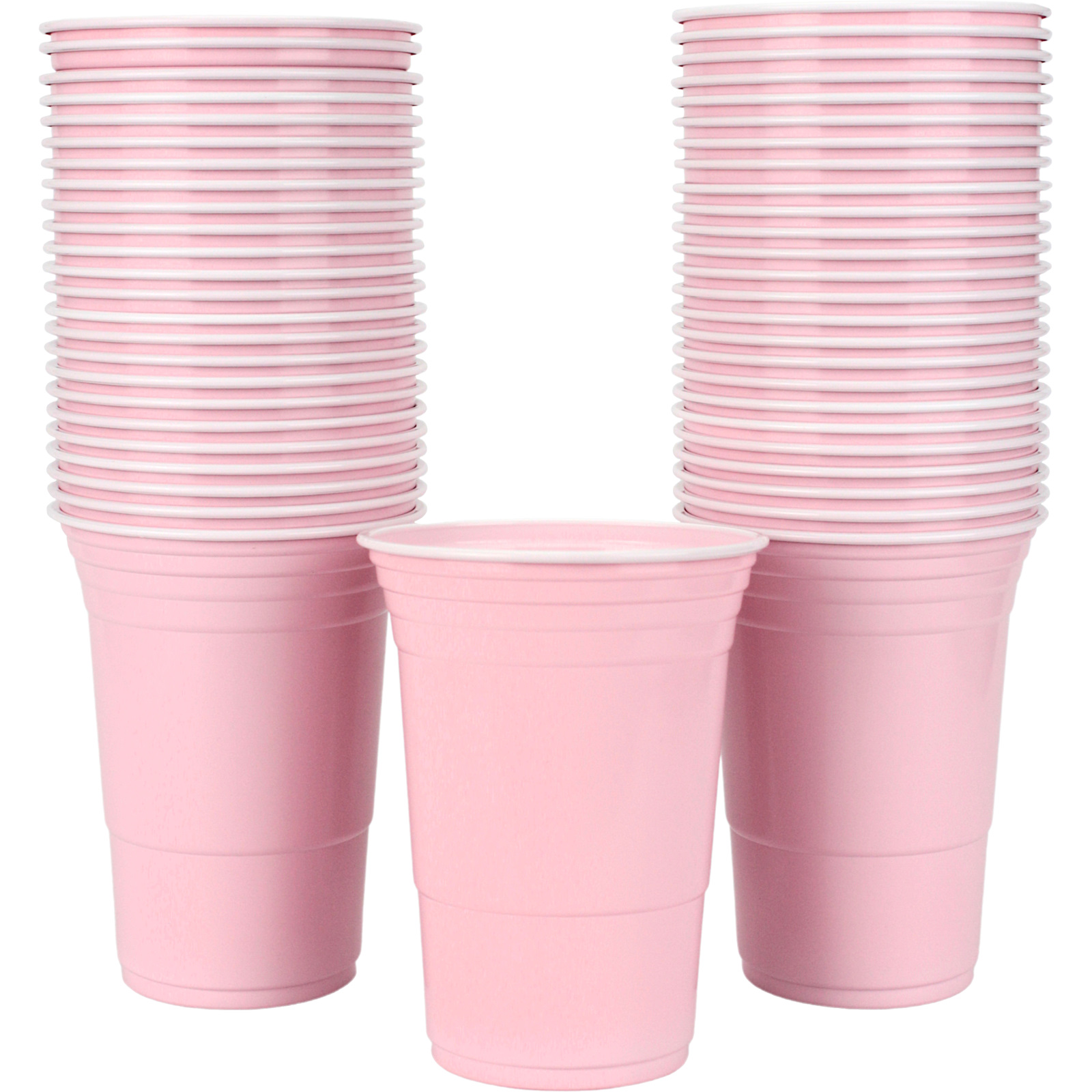 Everyday Party Light Pink American Cups 450ml (Pack of 50)