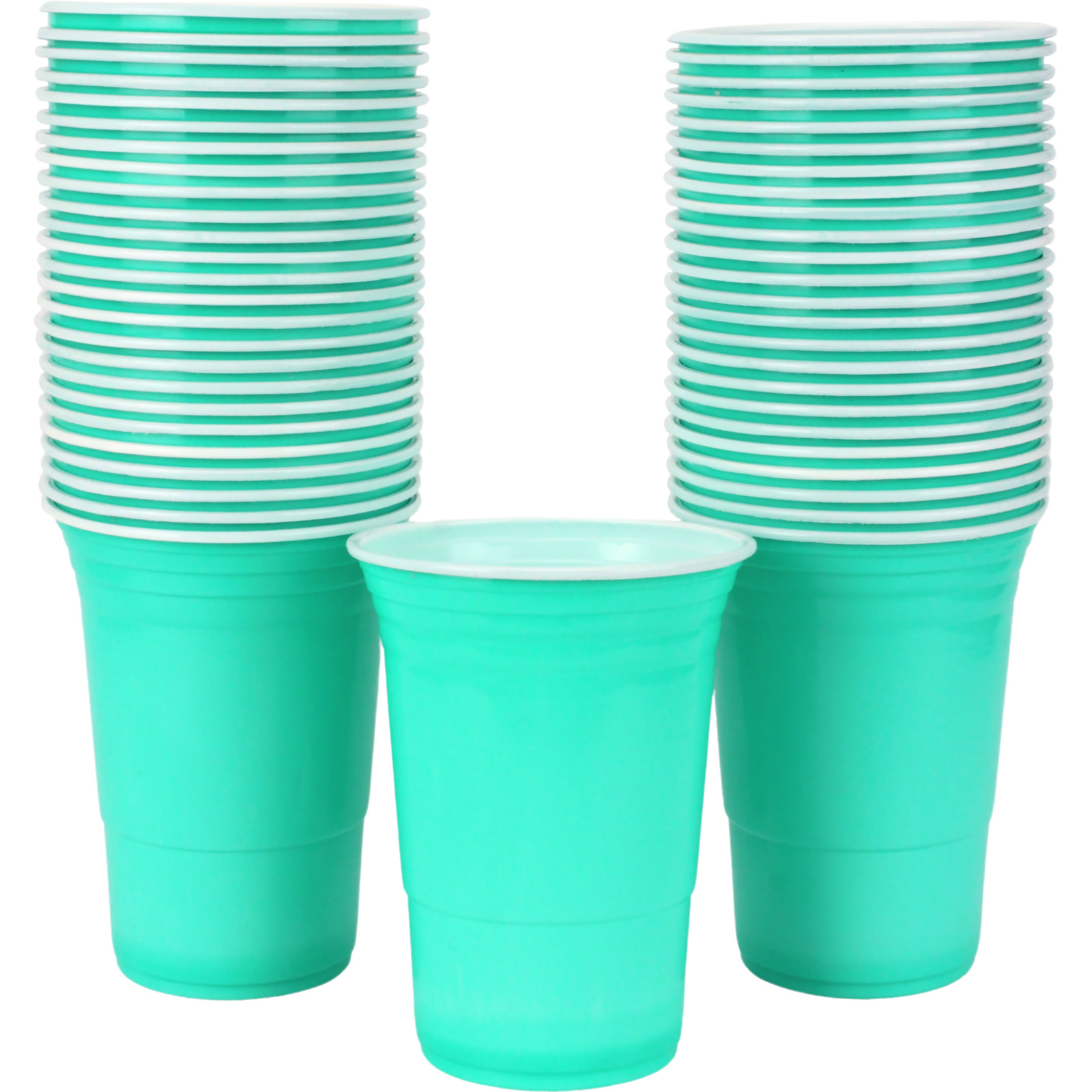 Everyday Party Pastel Turquoise American Cups 450ml (Pack of 50) 