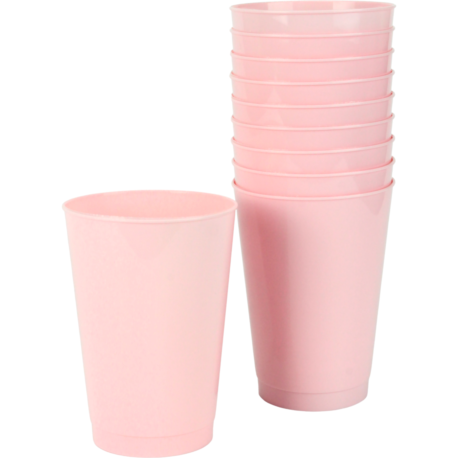 Everyday Living Pink Coral Reusable Cups 380ml (Pack of 10) 