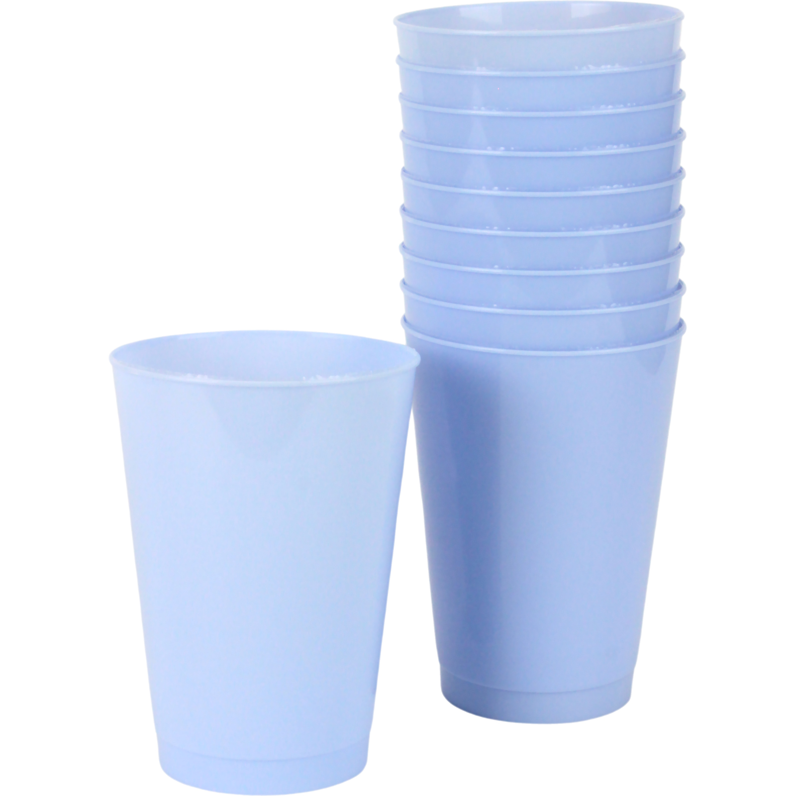 Everyday Living Blue Periwinkle Reusable Cups 380ml (Pack of 10)