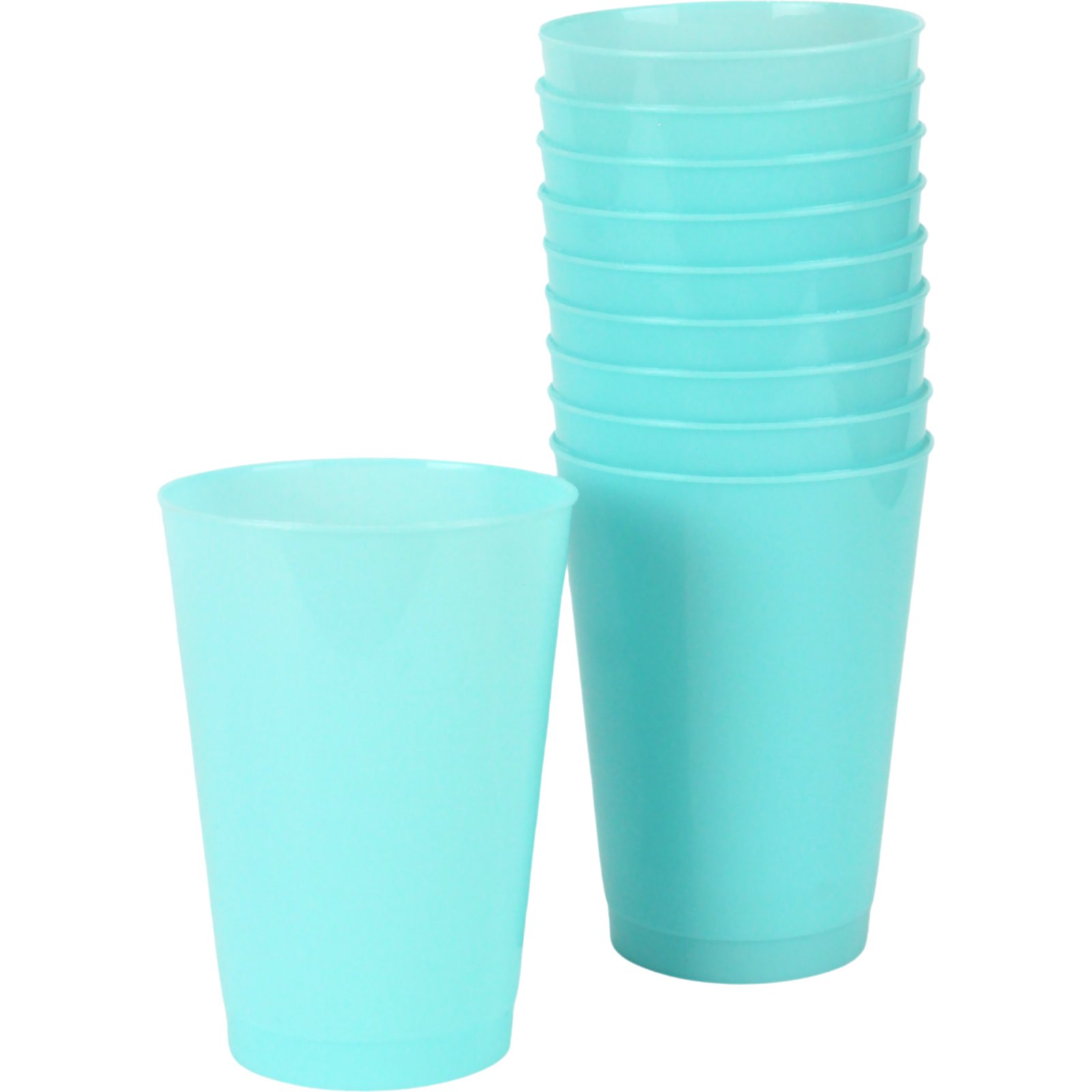 Everyday Living Blue Caribbean Reusable Cups 380ml (Pack of 10)