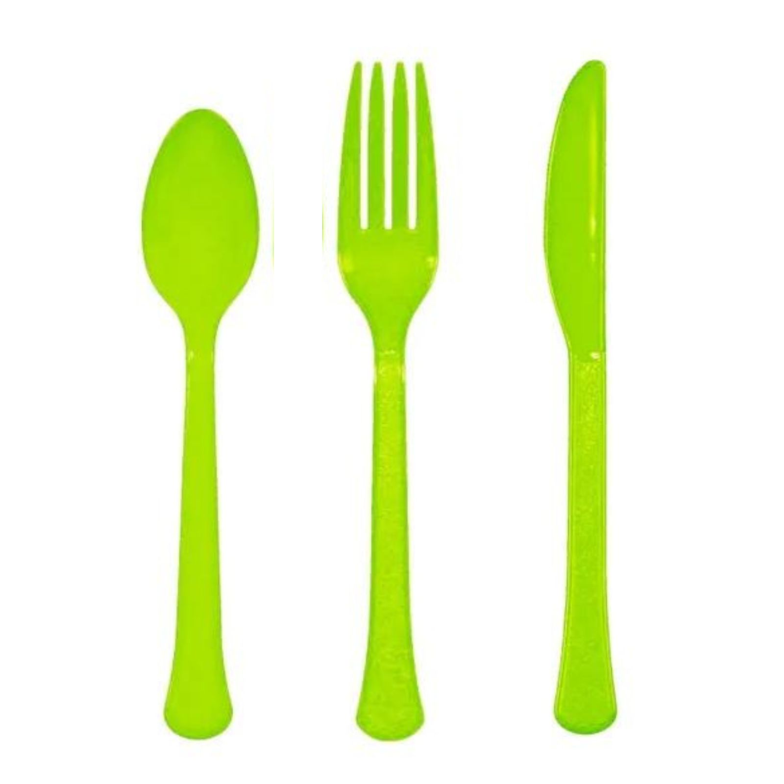 Kiwi Lime Green Reusable Cutlery (Pack of 24)