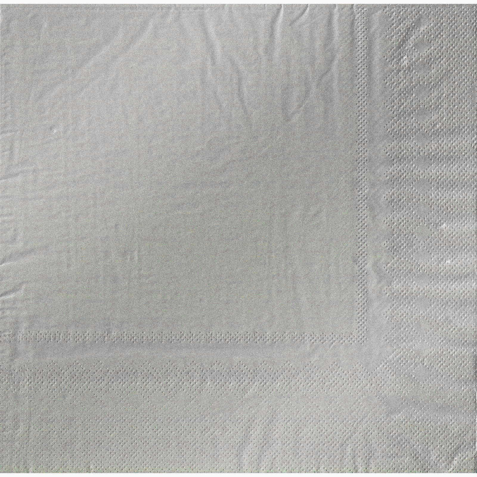 Amscan Silver Dinner Napkins / Serviettes (Pack of 20)
